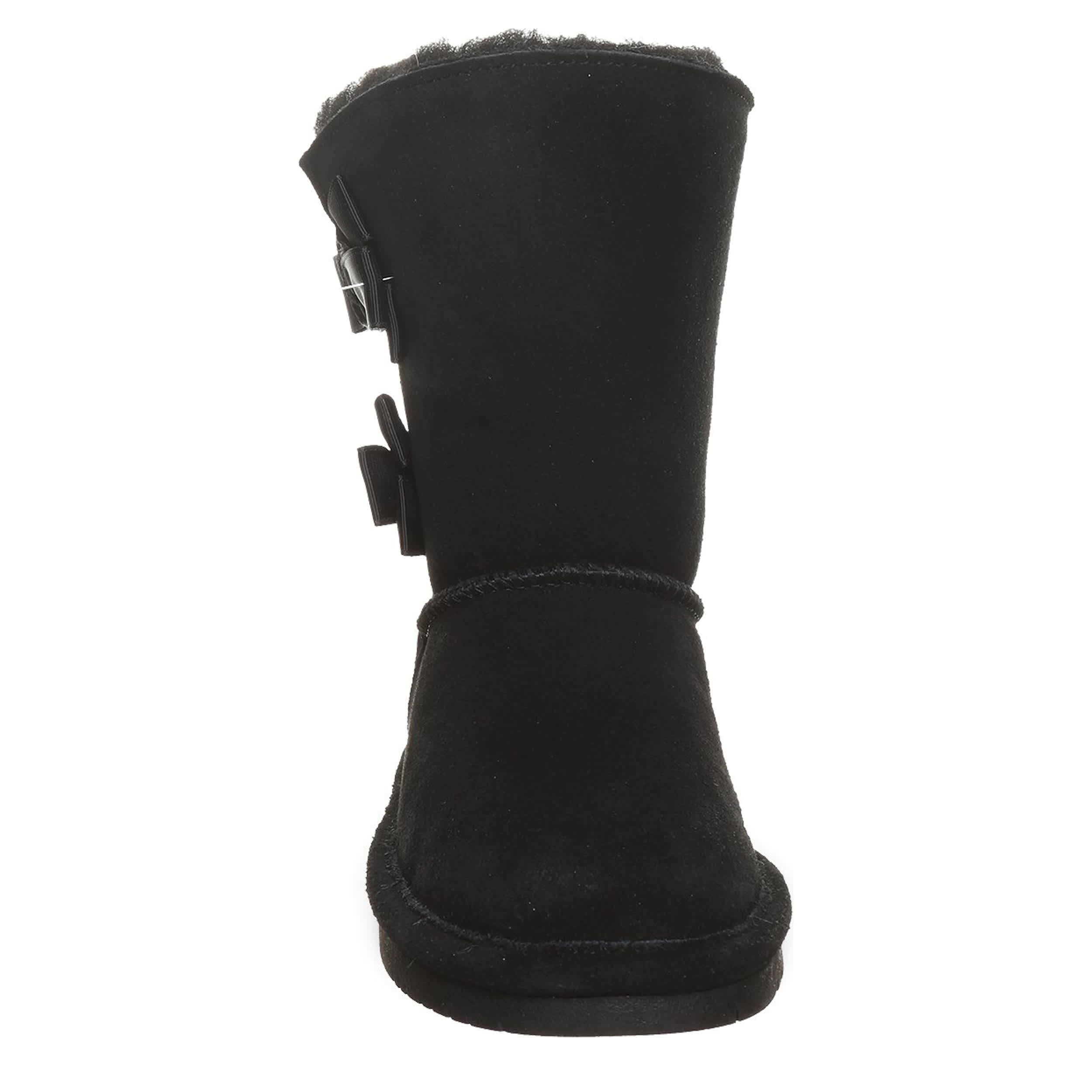 BEARPAW-GIRLS LITTLE-BIG KID ZARIA YOUTH FUR BOOT-BLACK & 