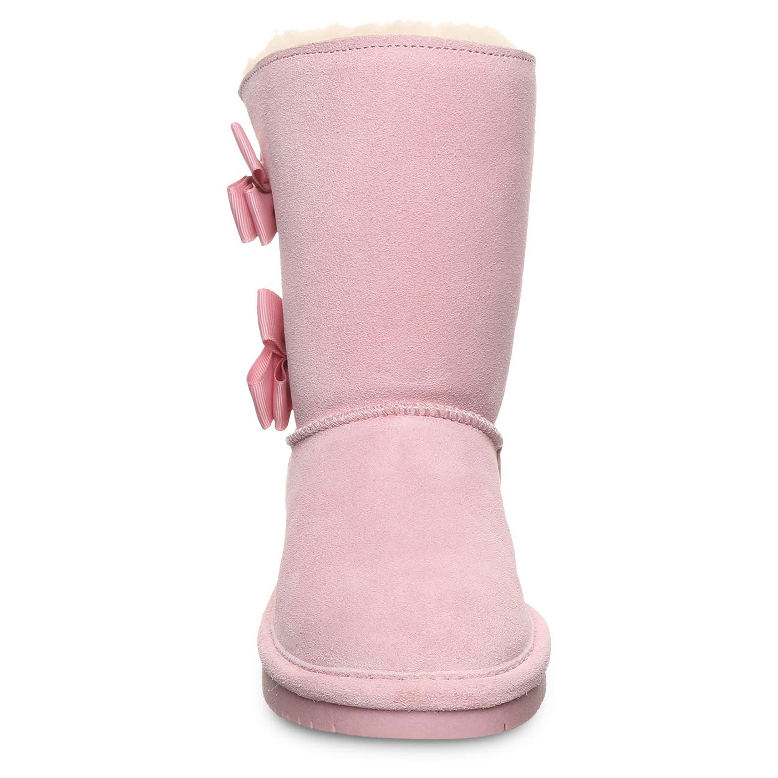 BEARPAW-GIRLS LITTLE-BIG KID ZARIA YOUTH FUR BOOT-PINK & 