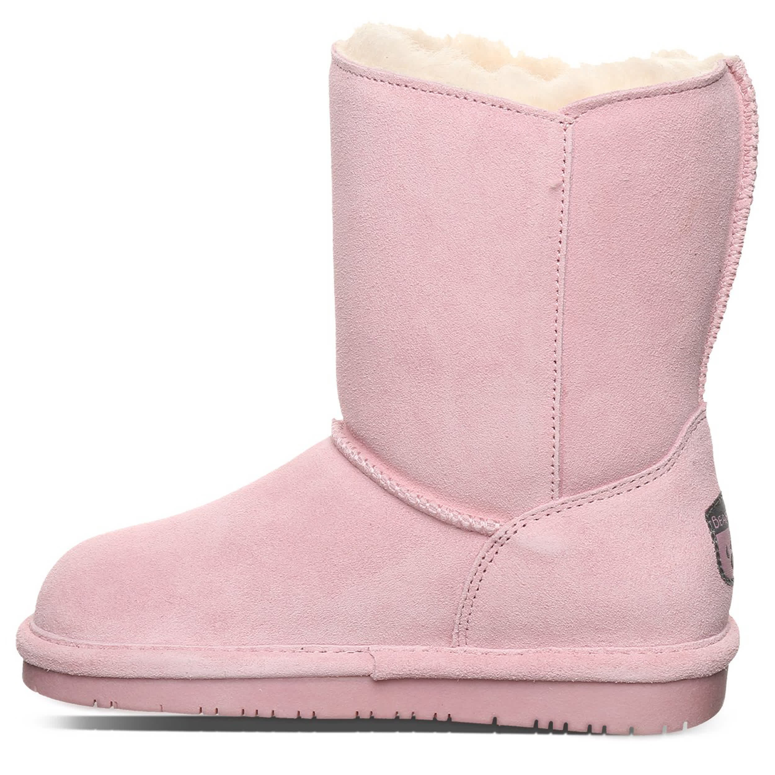 BEARPAW-GIRLS LITTLE-BIG KID ZARIA YOUTH FUR BOOT-PINK & 