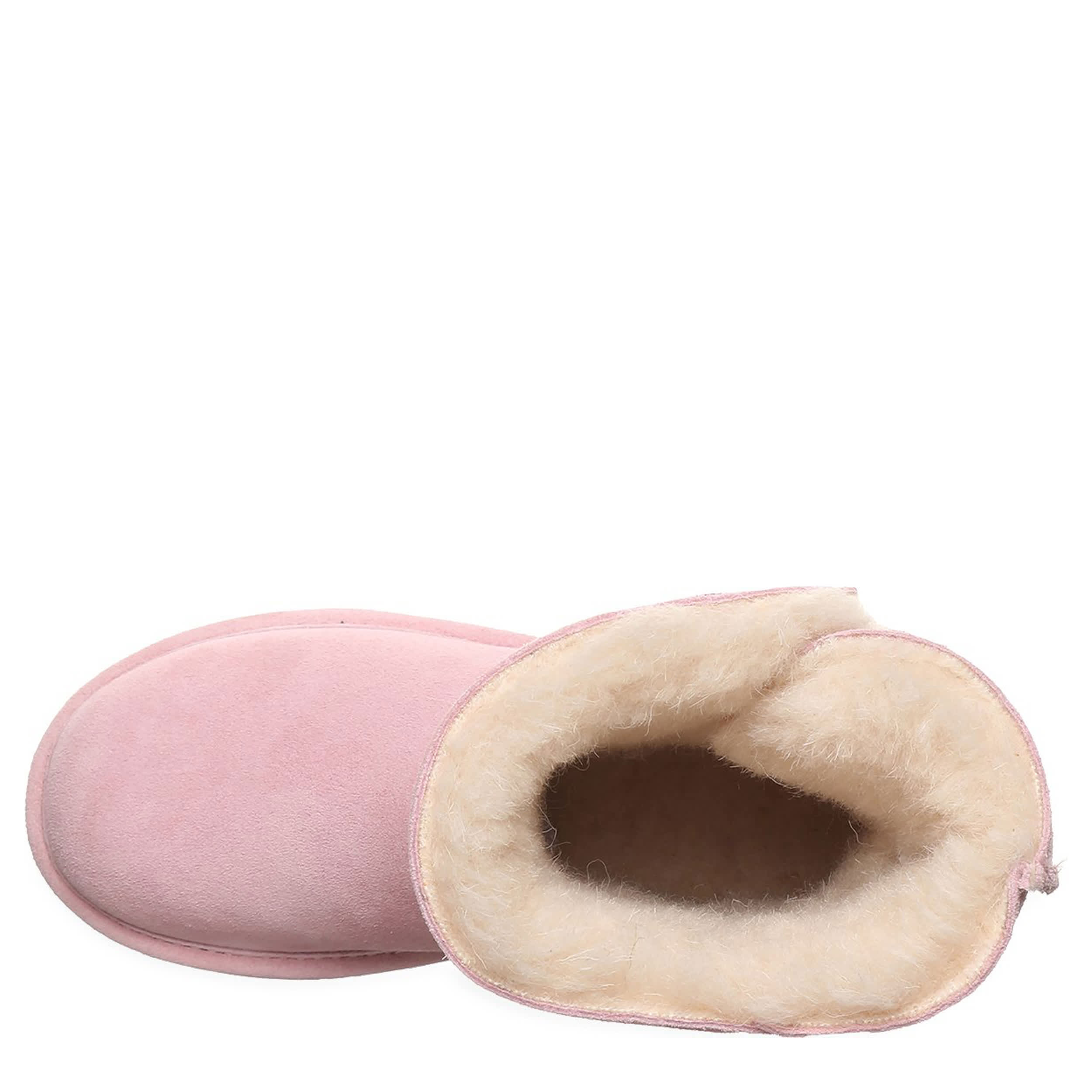 BEARPAW-GIRLS LITTLE-BIG KID ZARIA YOUTH FUR BOOT-PINK & 