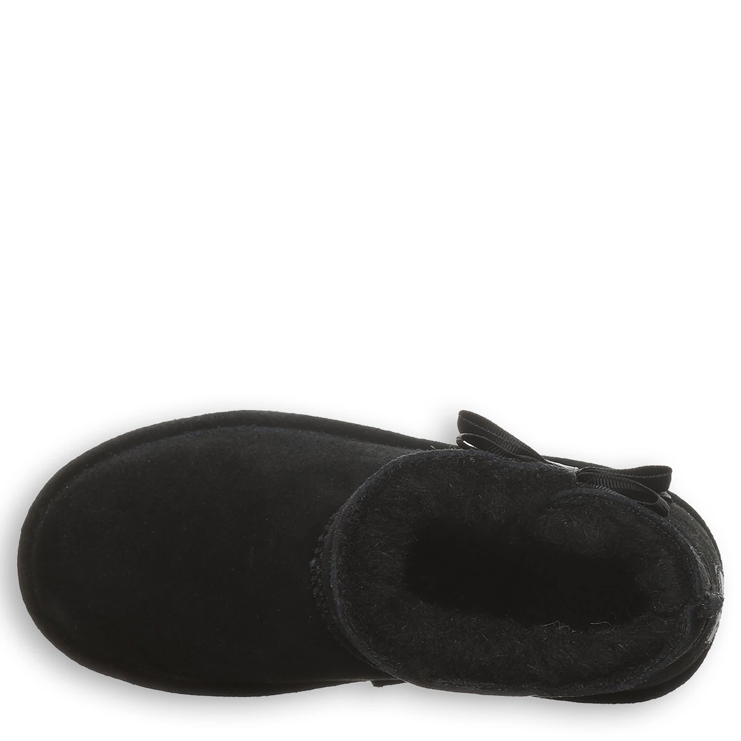 BEARPAW-GIRLS LITTLE-BIG KID SAIGE YOUTH FUR BOOT-BLACK & 