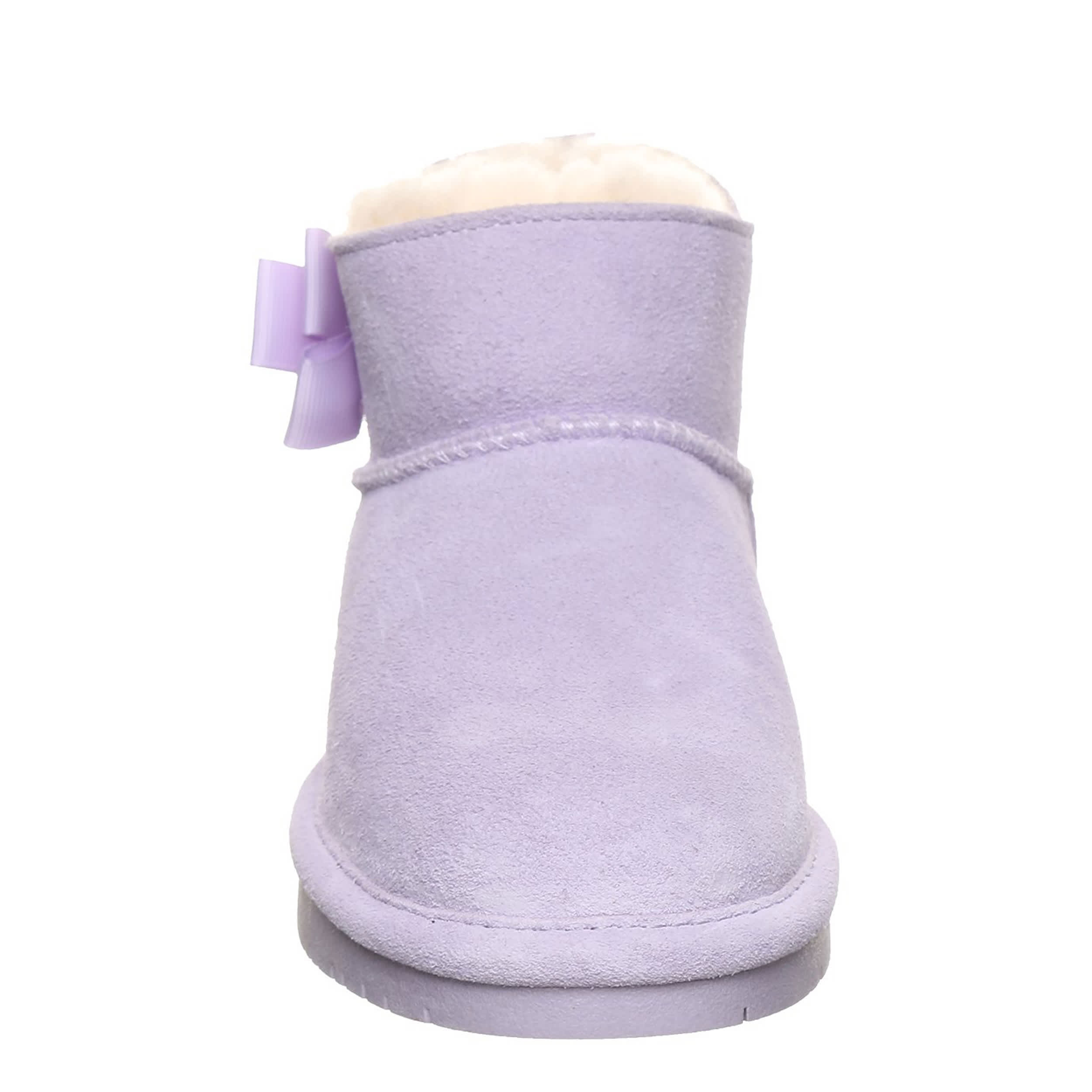 BEARPAW-GIRLS LITTLE-BIG KID SAIGE YOUTH FUR BOOT-PURPLE & 