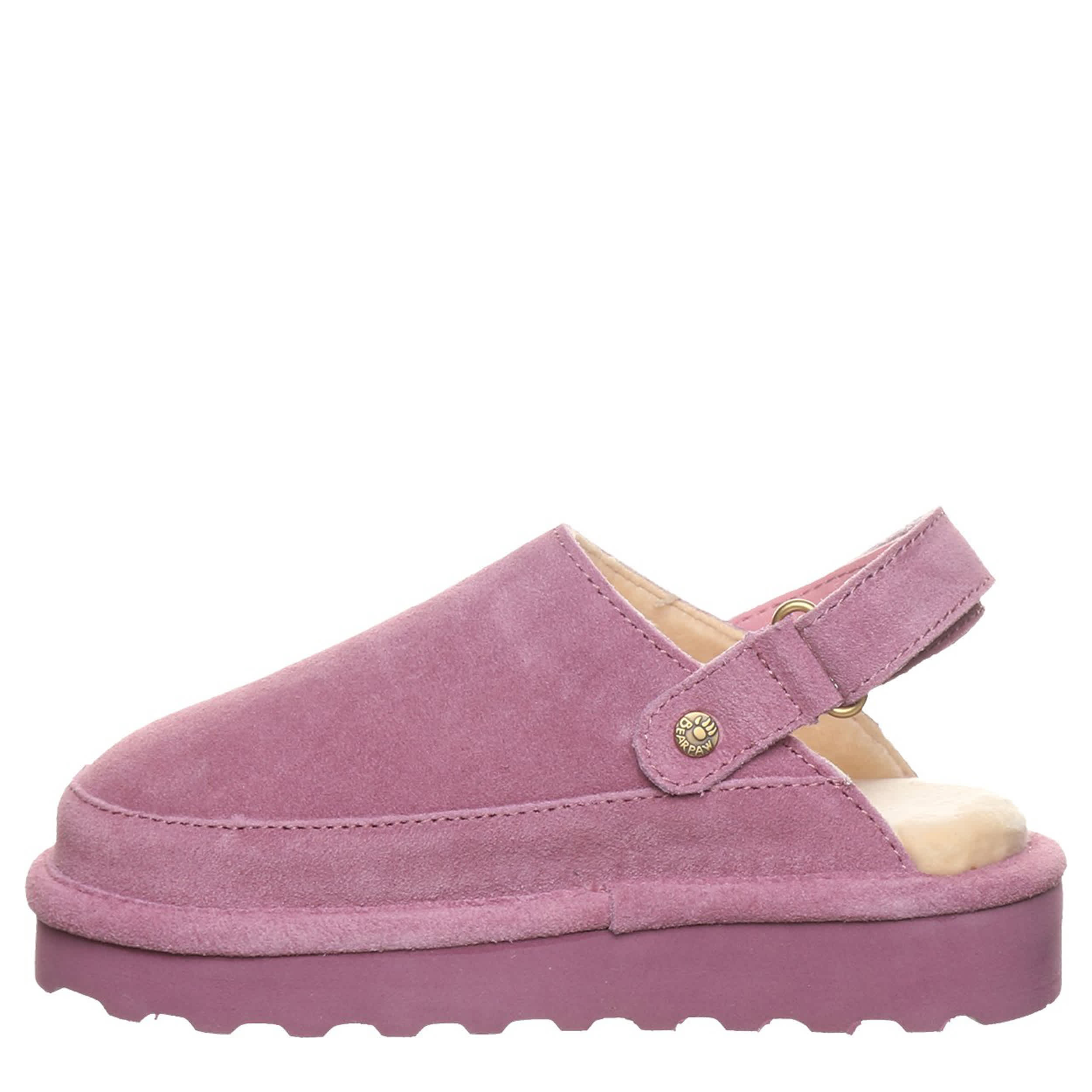 BEARPAW-GIRLS LITTLE-BIG KID BROOKE YOUTH SLIPPER-ROSE GOLD & 