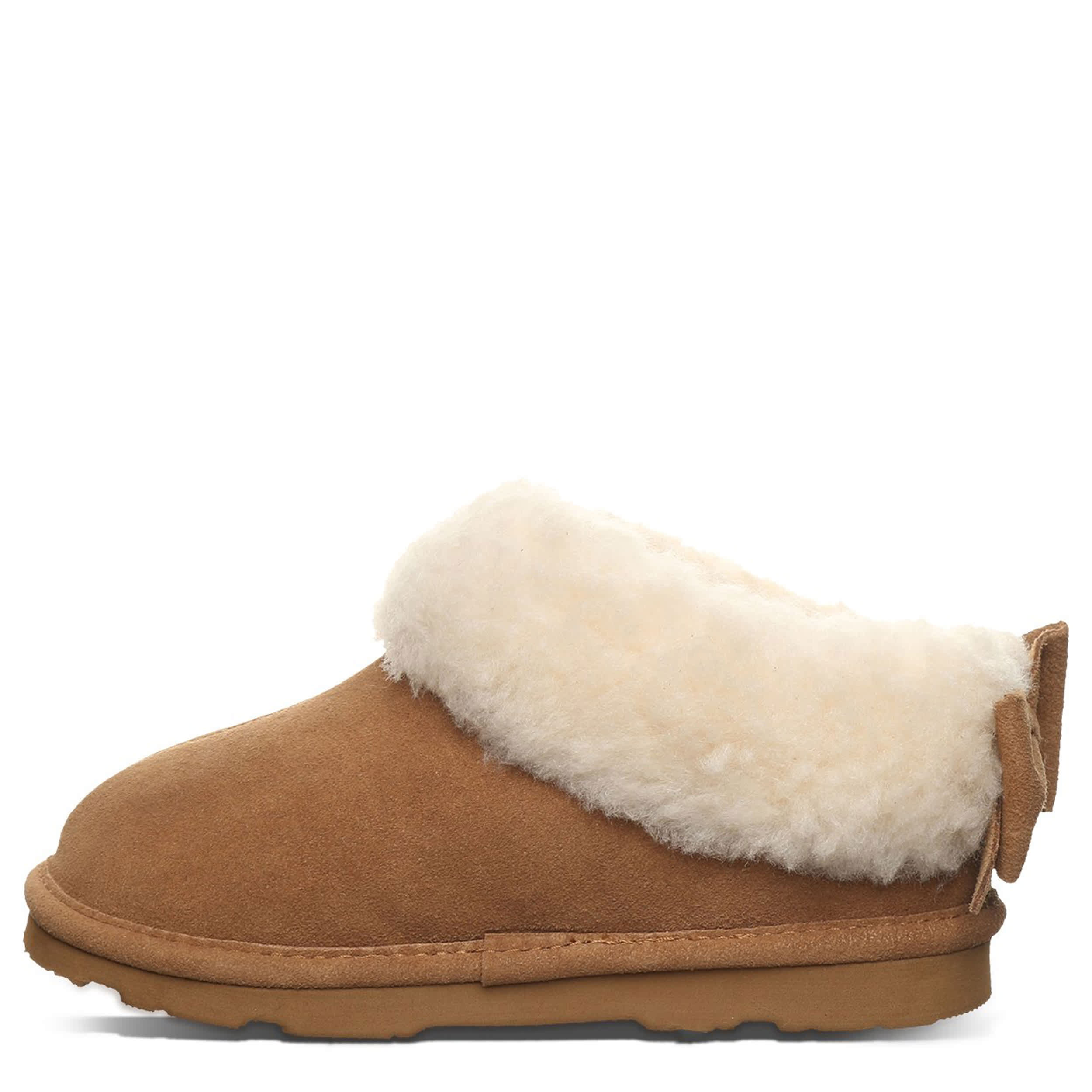 BEARPAW-GIRLS LITTLE-BIG KID DELANIE YOUTH SLIPPER-BROWN & 