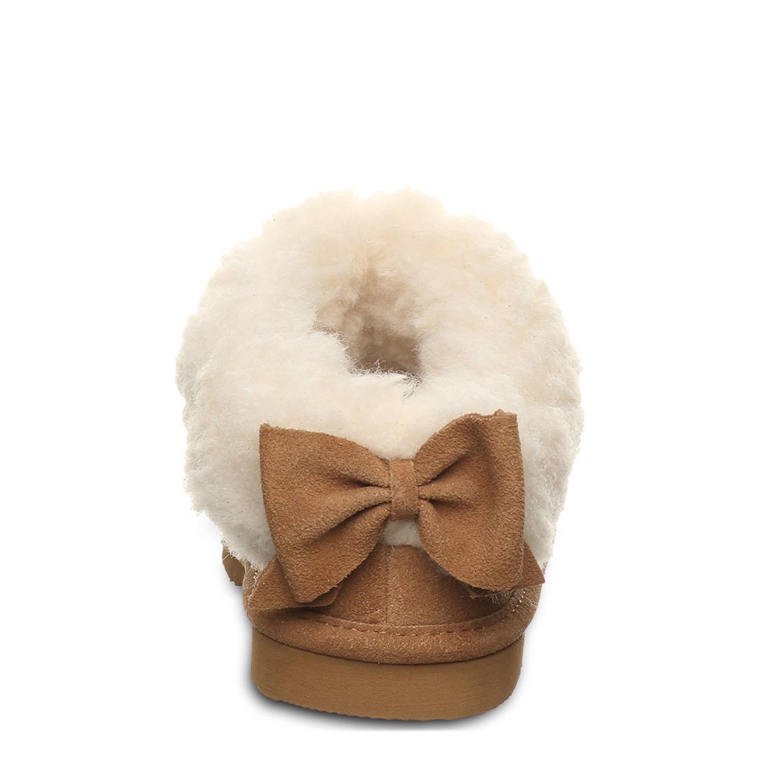 BEARPAW-GIRLS LITTLE-BIG KID DELANIE YOUTH SLIPPER-BROWN & 