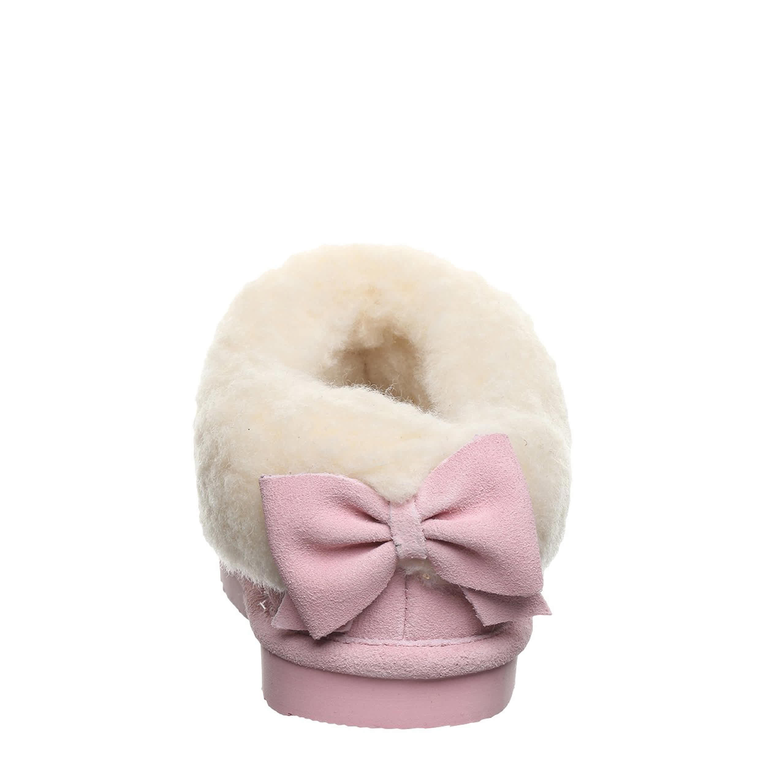 BEARPAW-GIRLS LITTLE-BIG KID DELANIE YOUTH SLIPPER-PINK & 