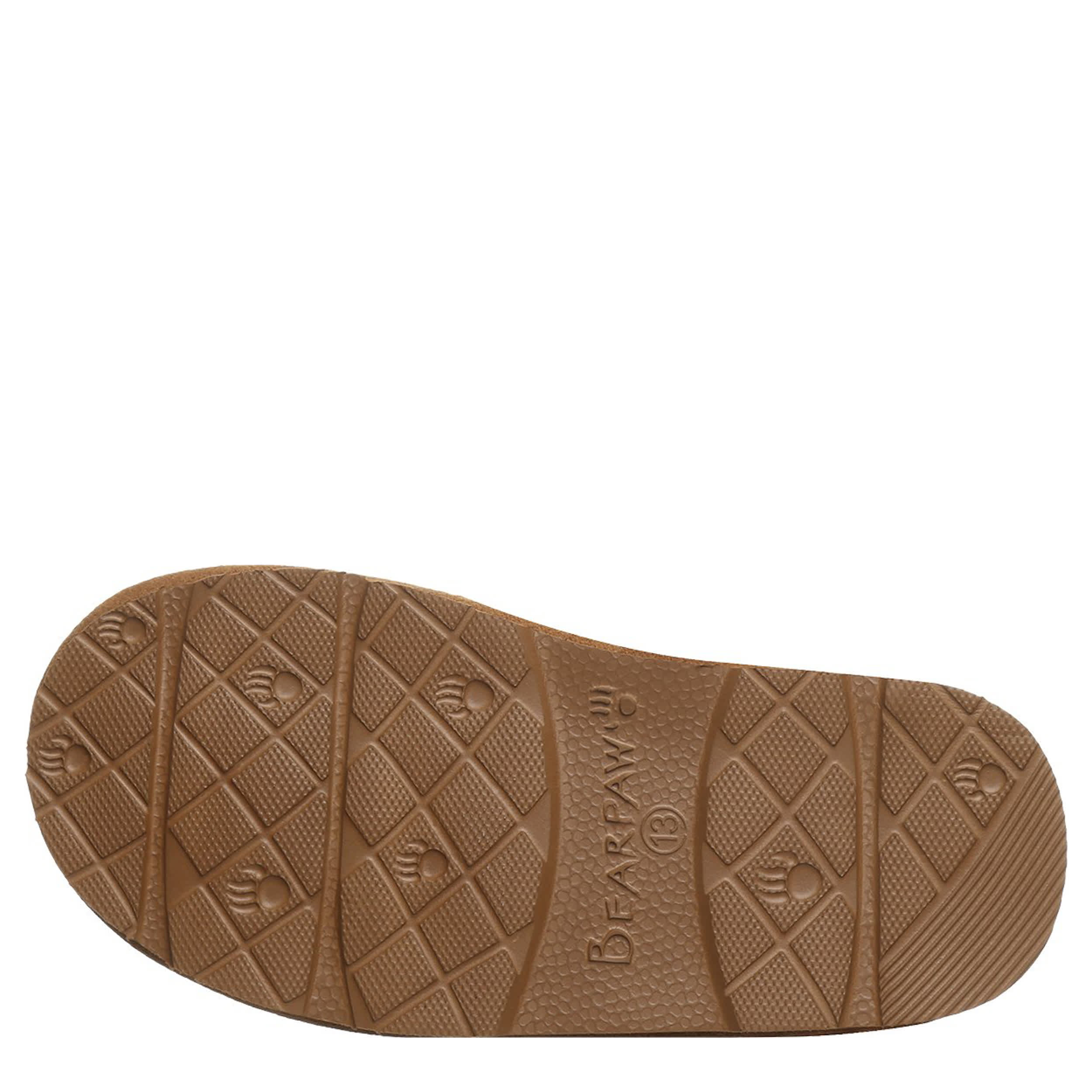 BEARPAW-GIRLS LITTLE-BIG KID PYPER YOUTH SLIPPER-BROWN & 