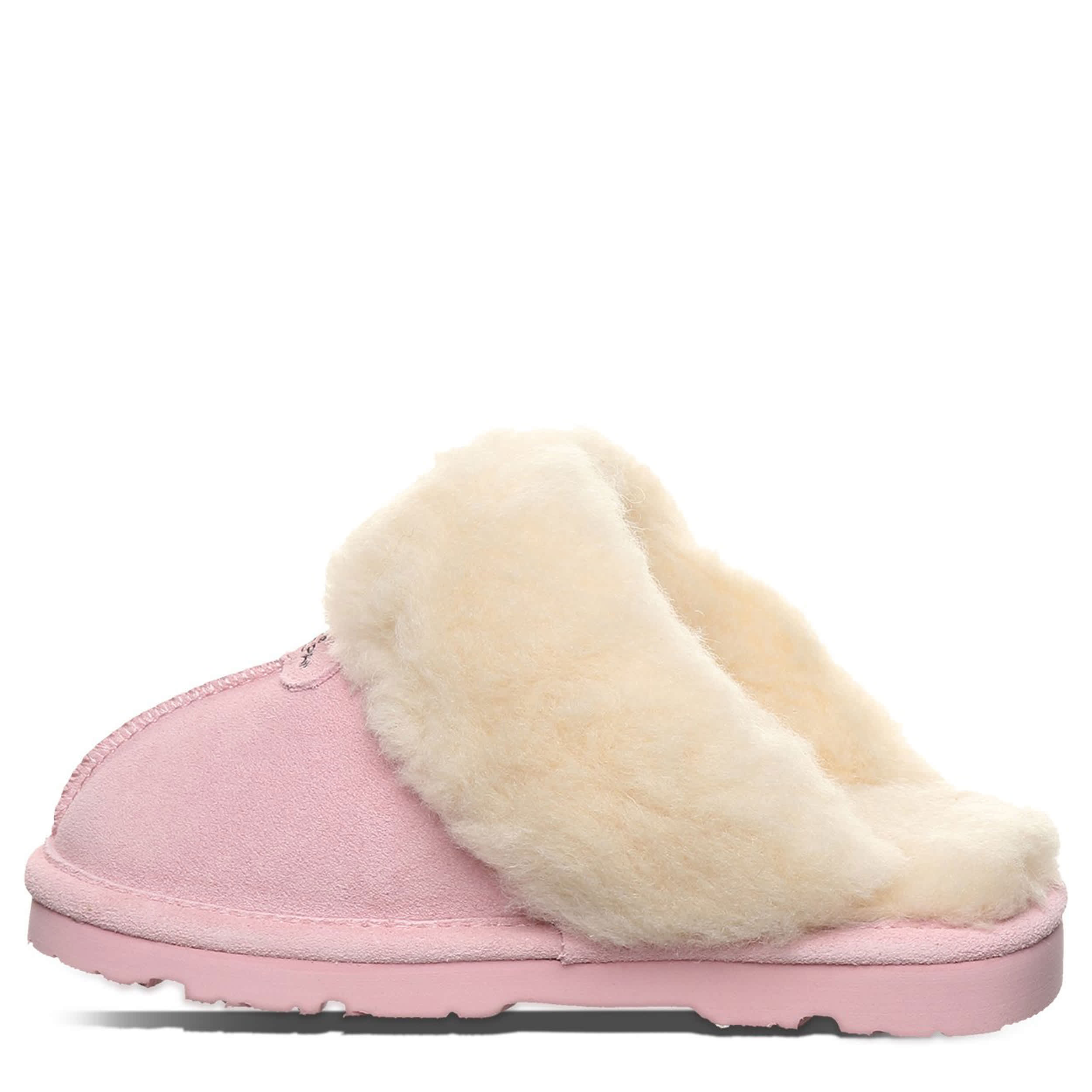 BEARPAW-GIRLS LITTLE-BIG KID LOKI YOUTH SLIPPER-PINK & 