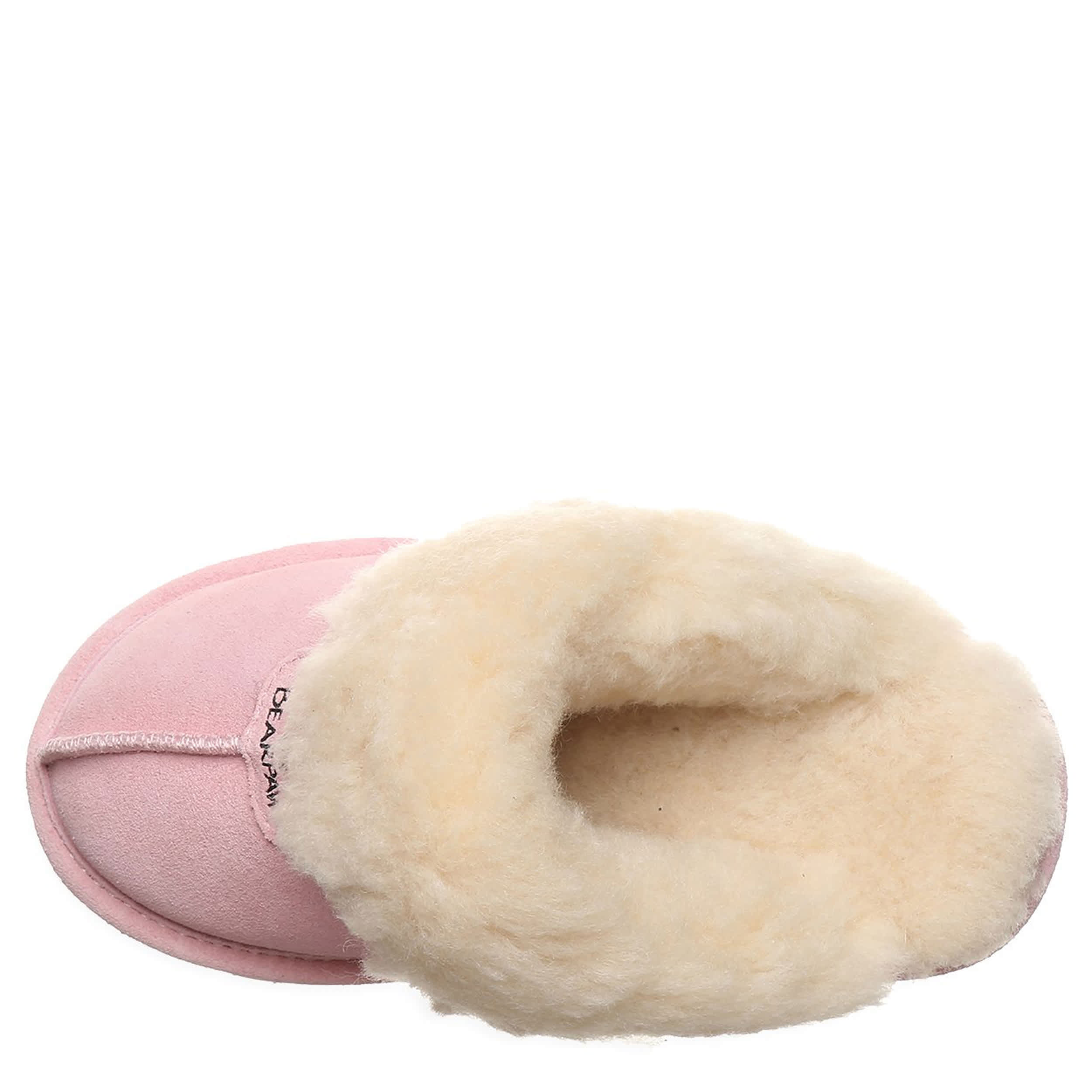BEARPAW-GIRLS LITTLE-BIG KID LOKI YOUTH SLIPPER-PINK & 