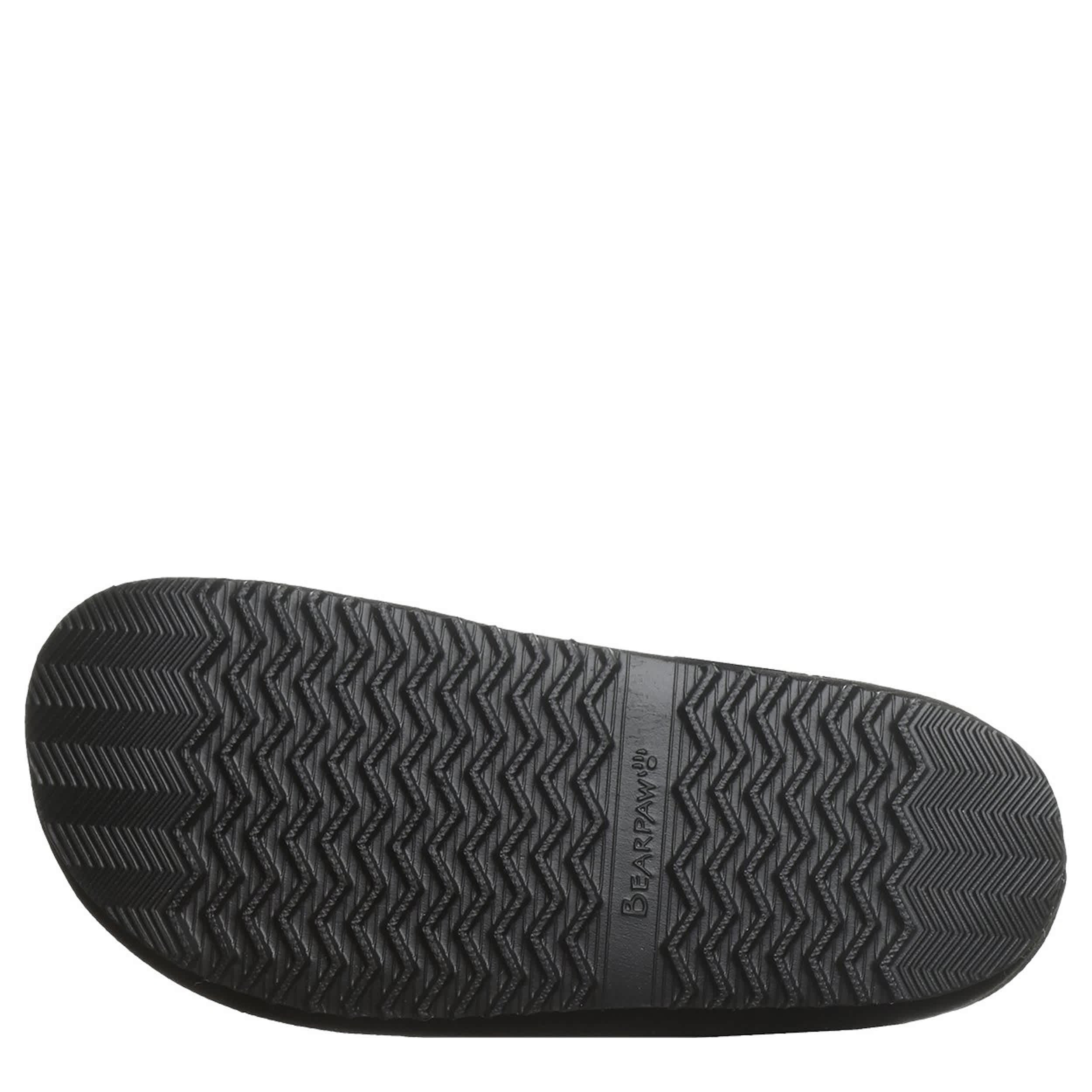 BEARPAW-GIRLS LITTLE-BIG KID APRIL YOUTH SLIPPER-BLACK & 
