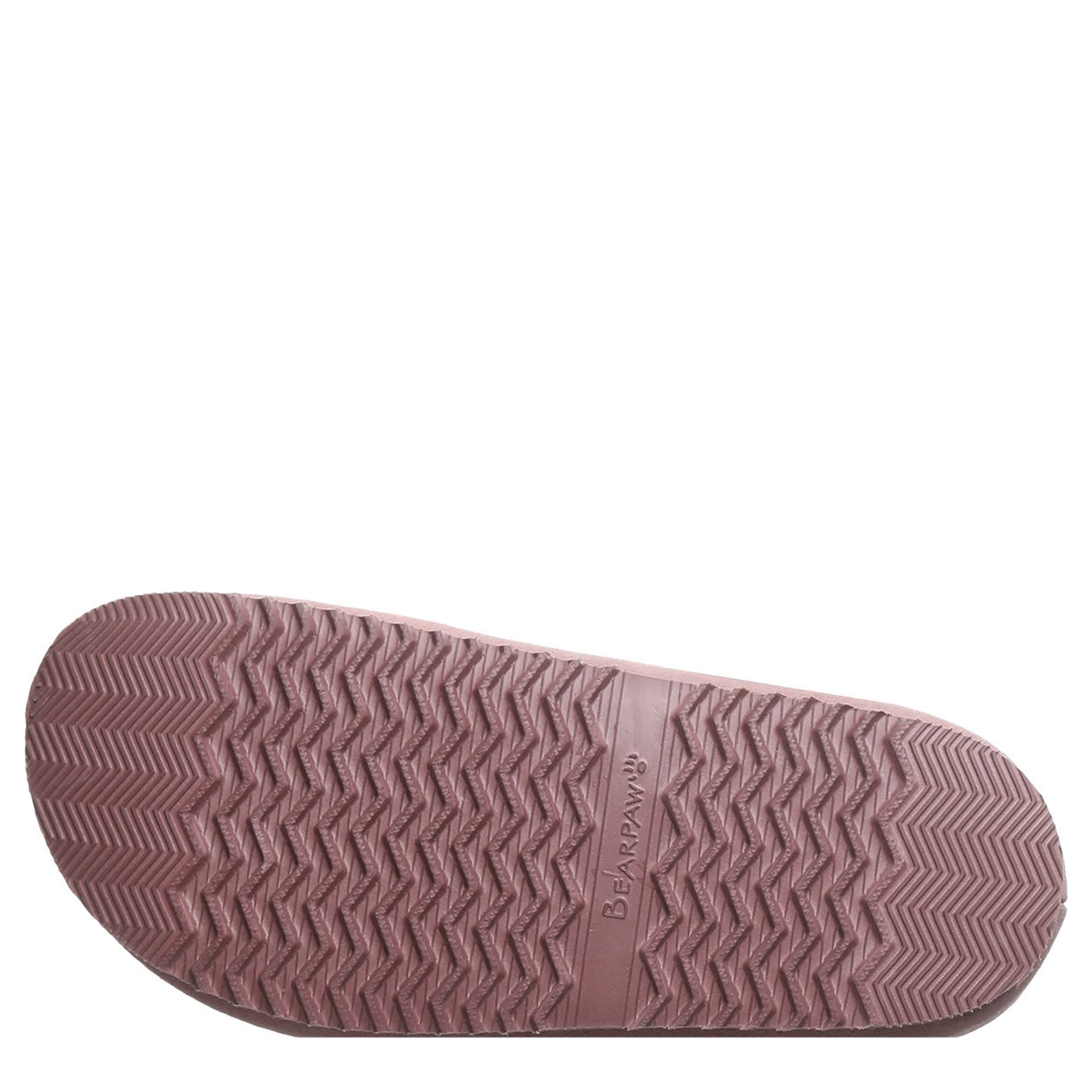 BEARPAW-GIRLS LITTLE-BIG KID APRIL YOUTH SLIPPER-PALE PINK & 