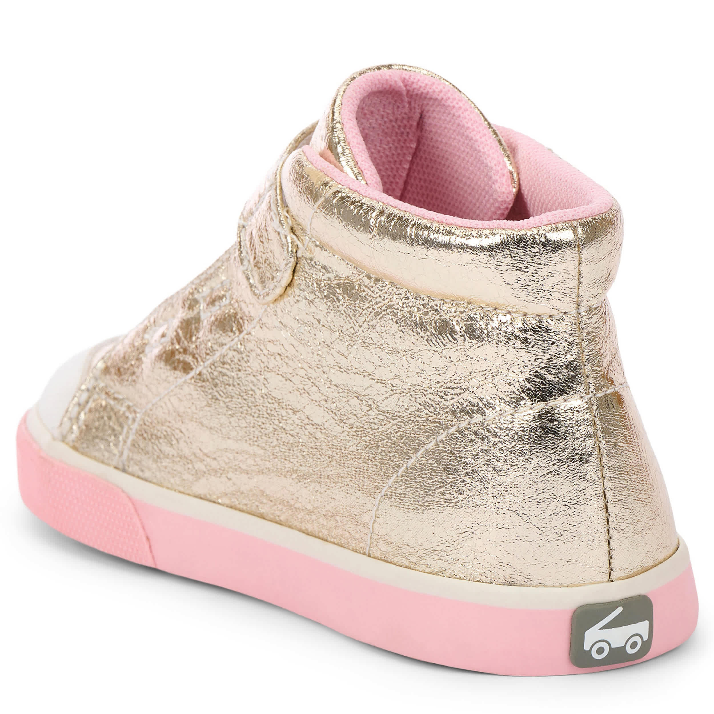SEE KAI RUN-GIRLS TODDLER DREW SNEAKER-GOLD & MED METALLIC