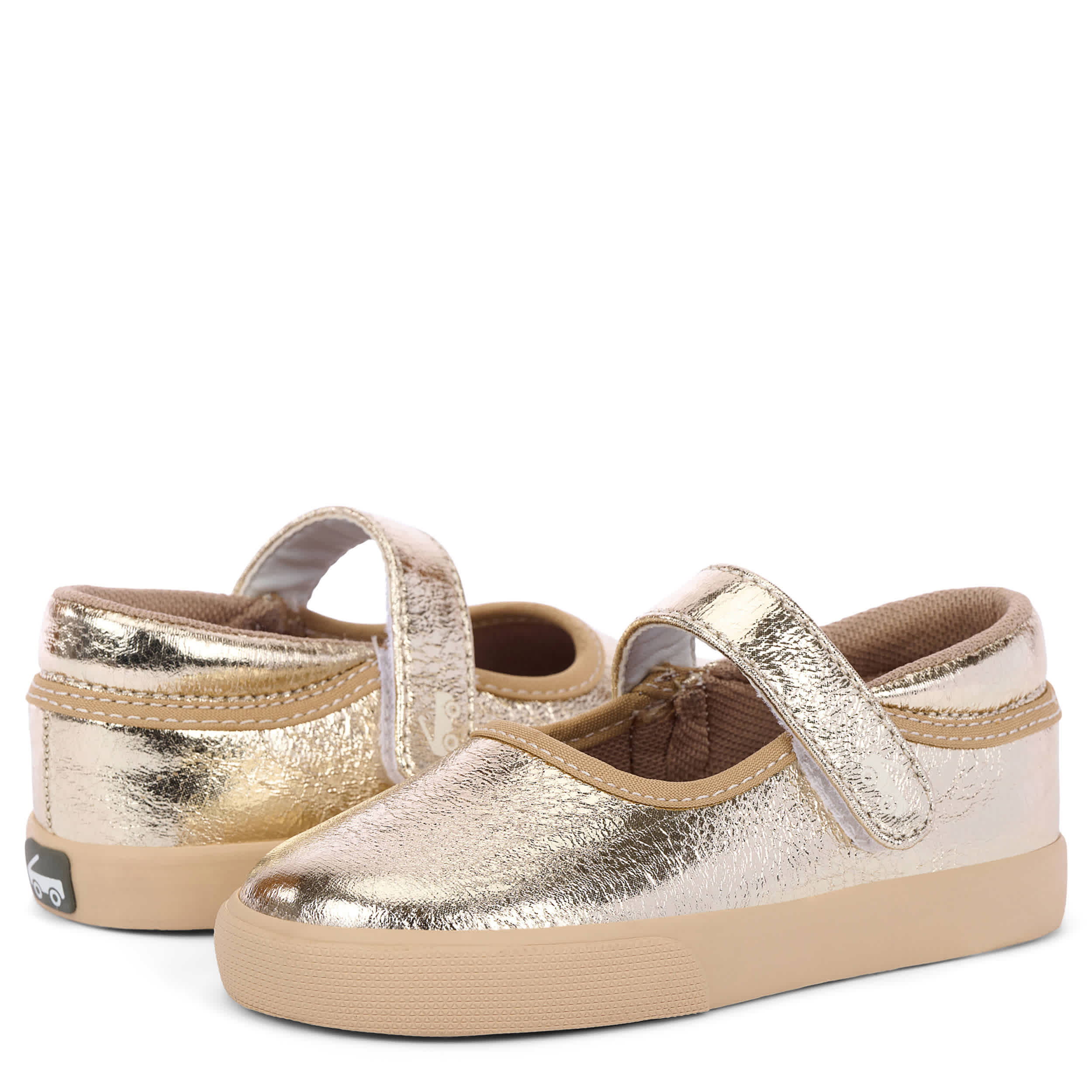 SEE KAI RUN-GIRLS TODDLER SOPHIA MARY JANE SHOE-GOLD & ROSE GOLD