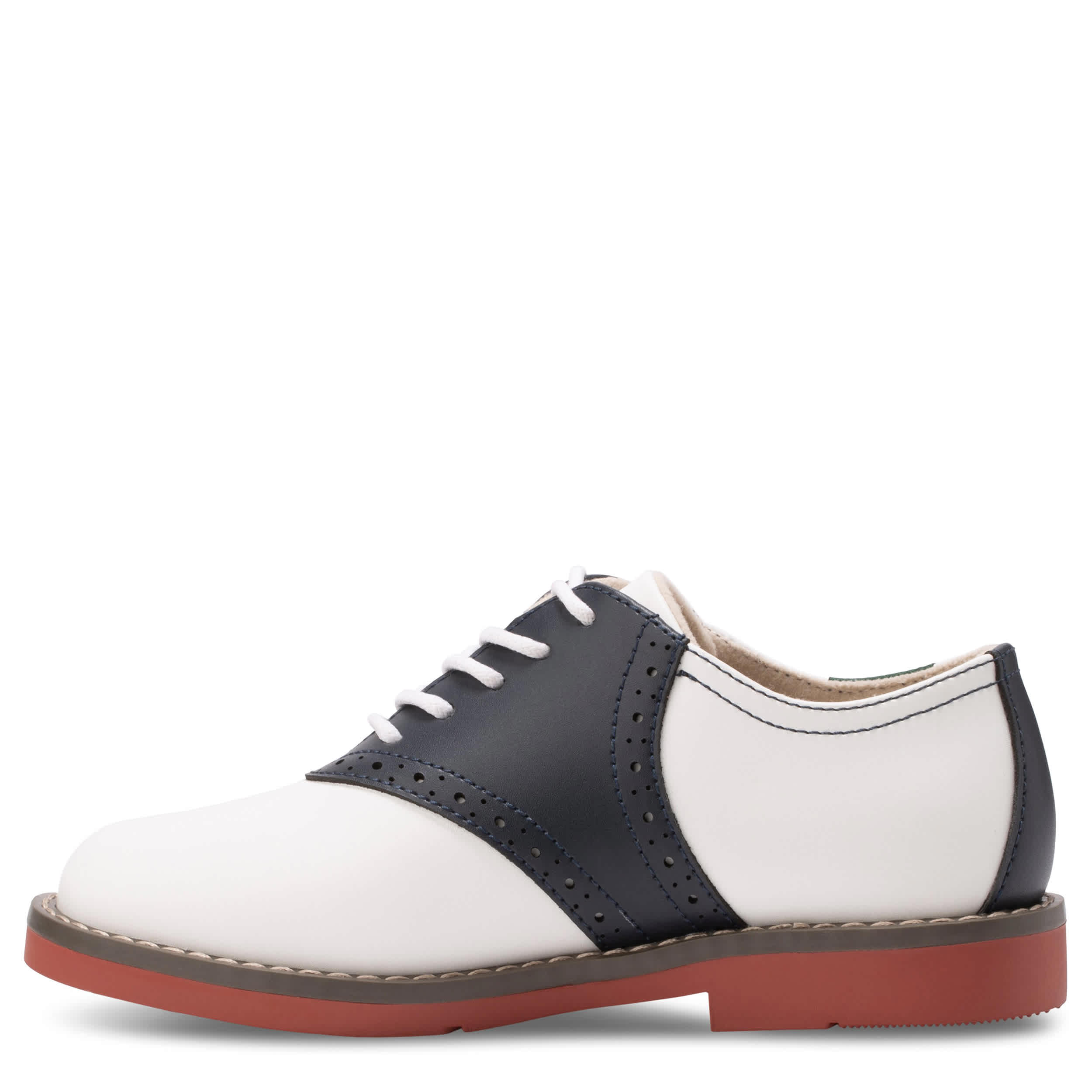 EASTLAND-BOYS LITTLE-BIG KID SADIE OXFORD-WHITE & NAVY