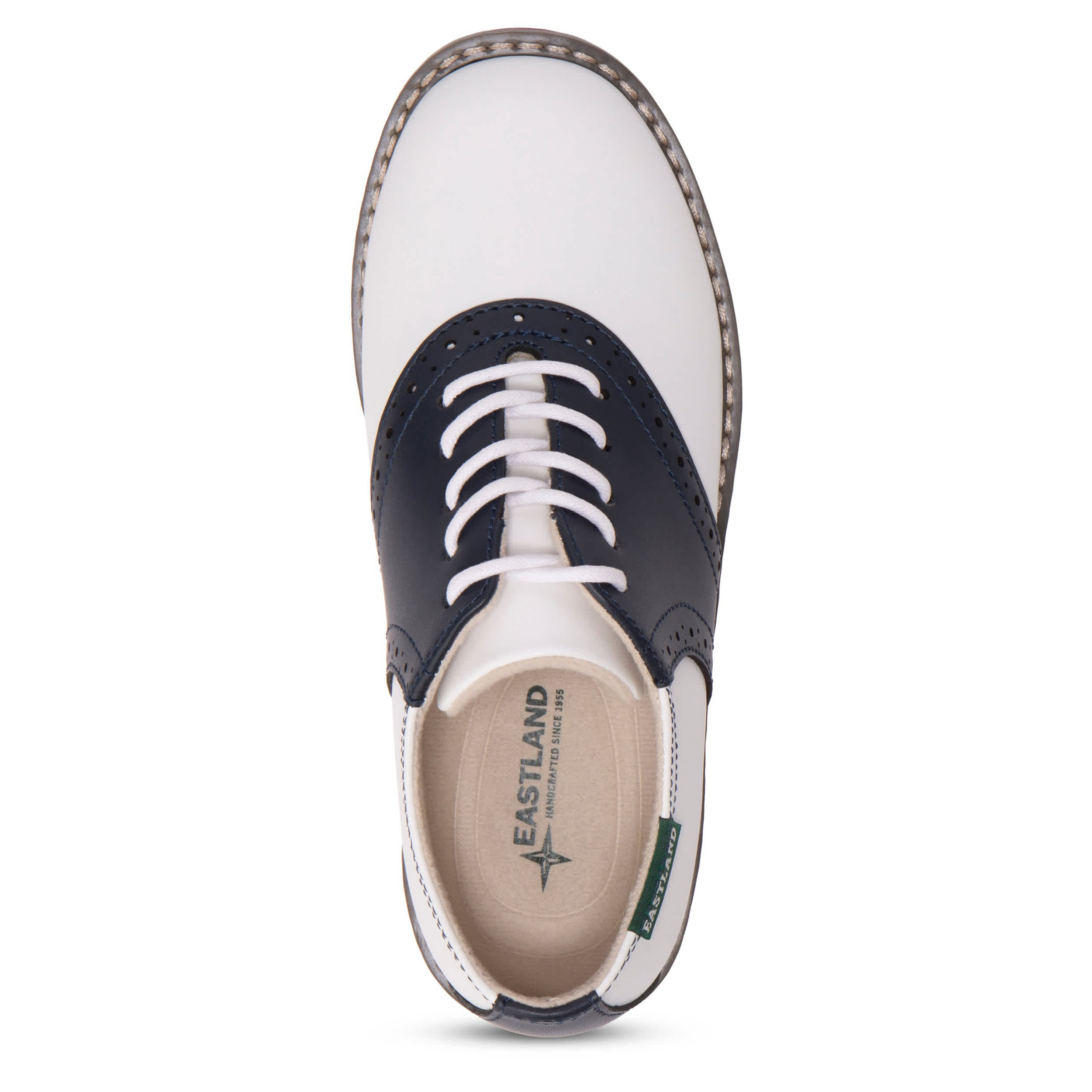 EASTLAND-BOYS LITTLE-BIG KID SADIE OXFORD-WHITE & NAVY
