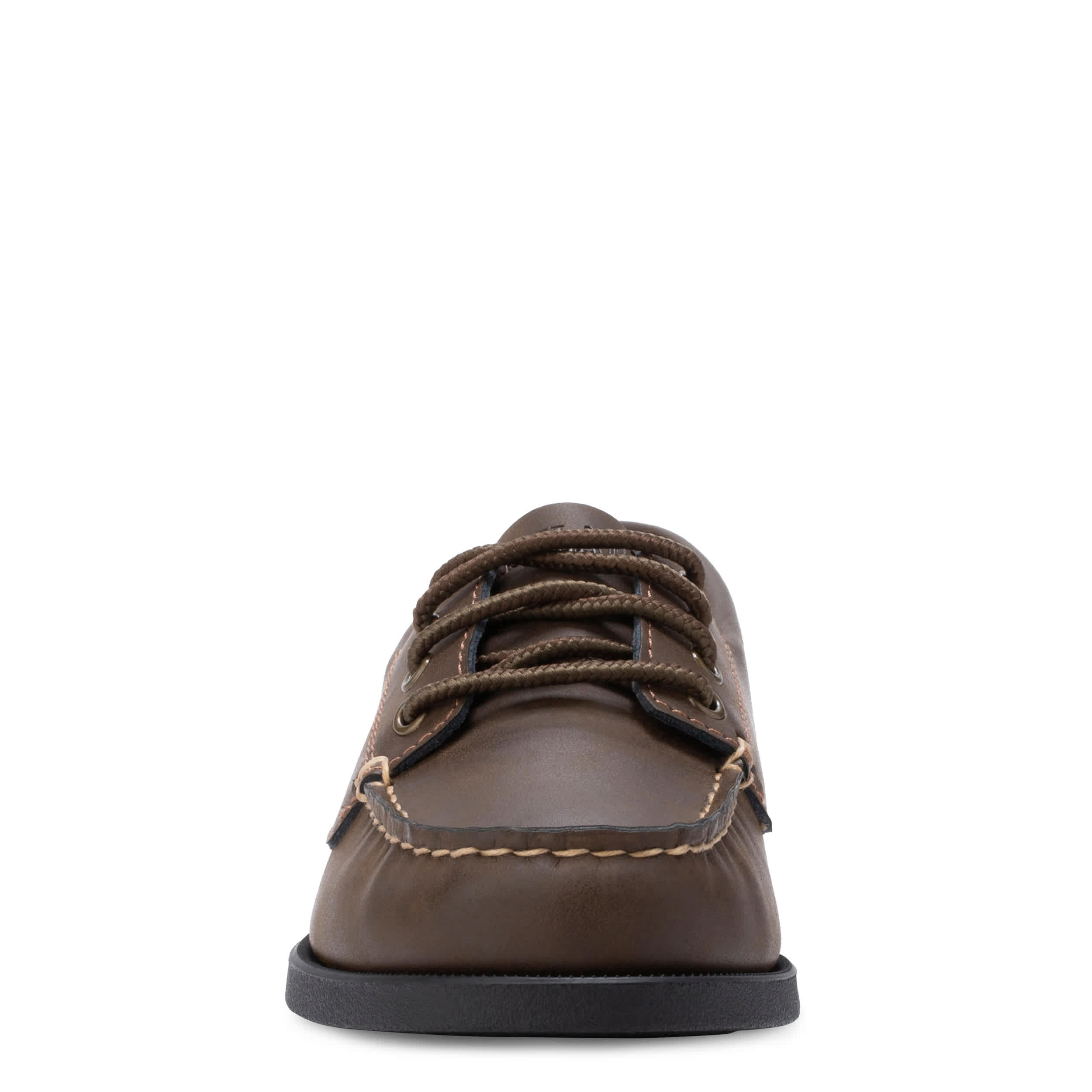 EASTLAND-BOYS LITTLE-BIG KID FALMOUTH BOAT SHOE-DARK BROWN & 