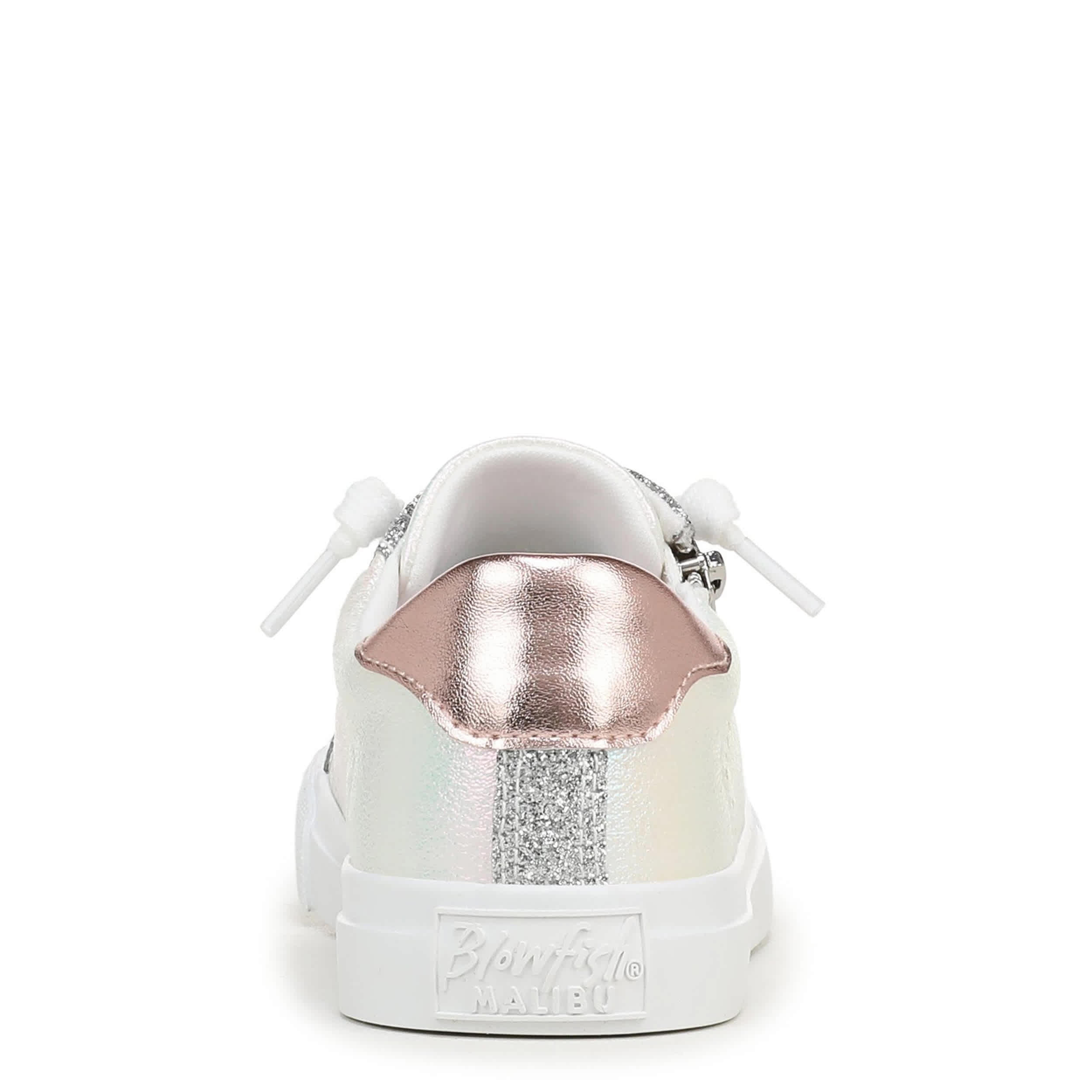 BLOWFISH MALIBU-GIRLS LITTLE-BIG KID PERFECT-K SNEAKER-SILVER & 