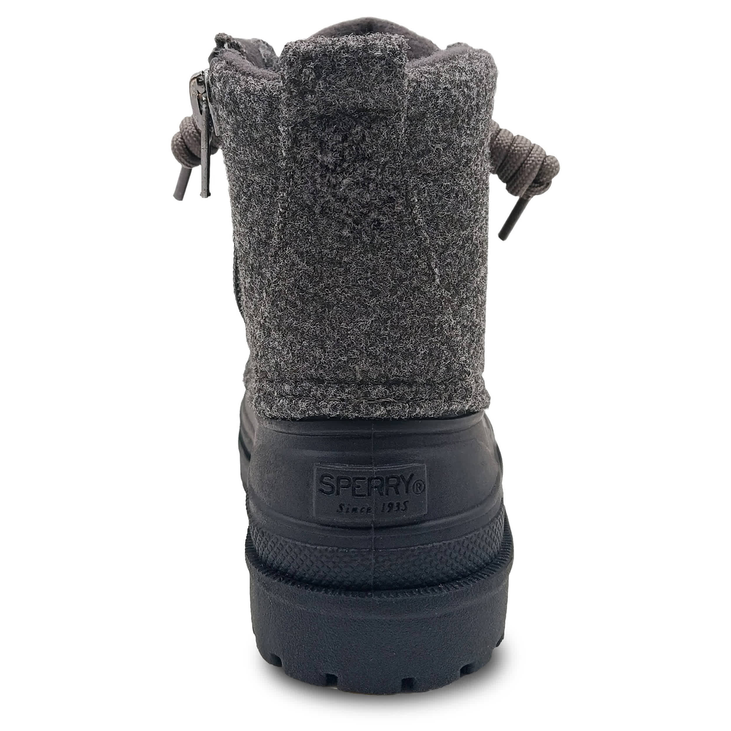 SPERRY-BOYS TODDLER  DUCK BOOT-DARK GREY & 