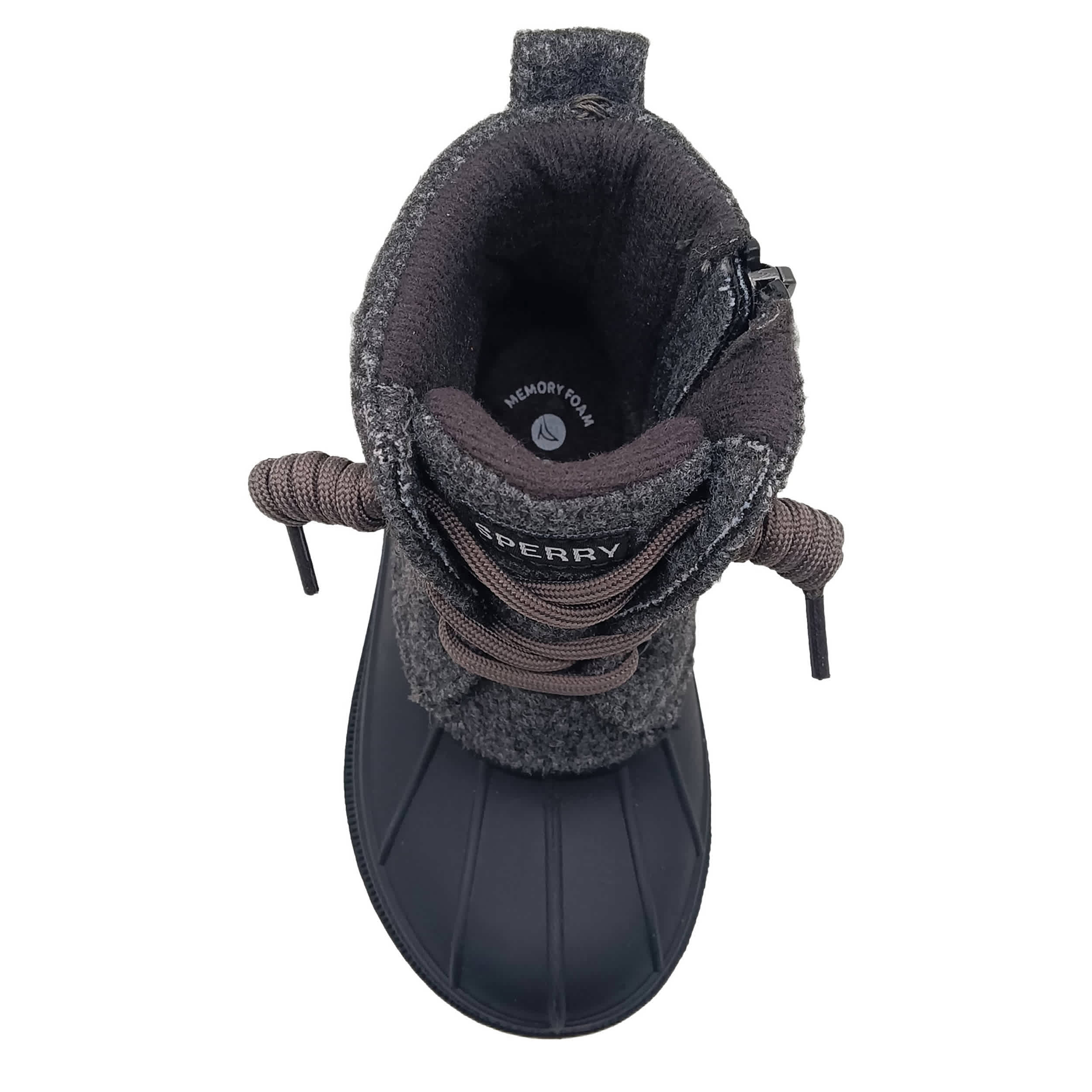 SPERRY-BOYS TODDLER  DUCK BOOT-DARK GREY & 