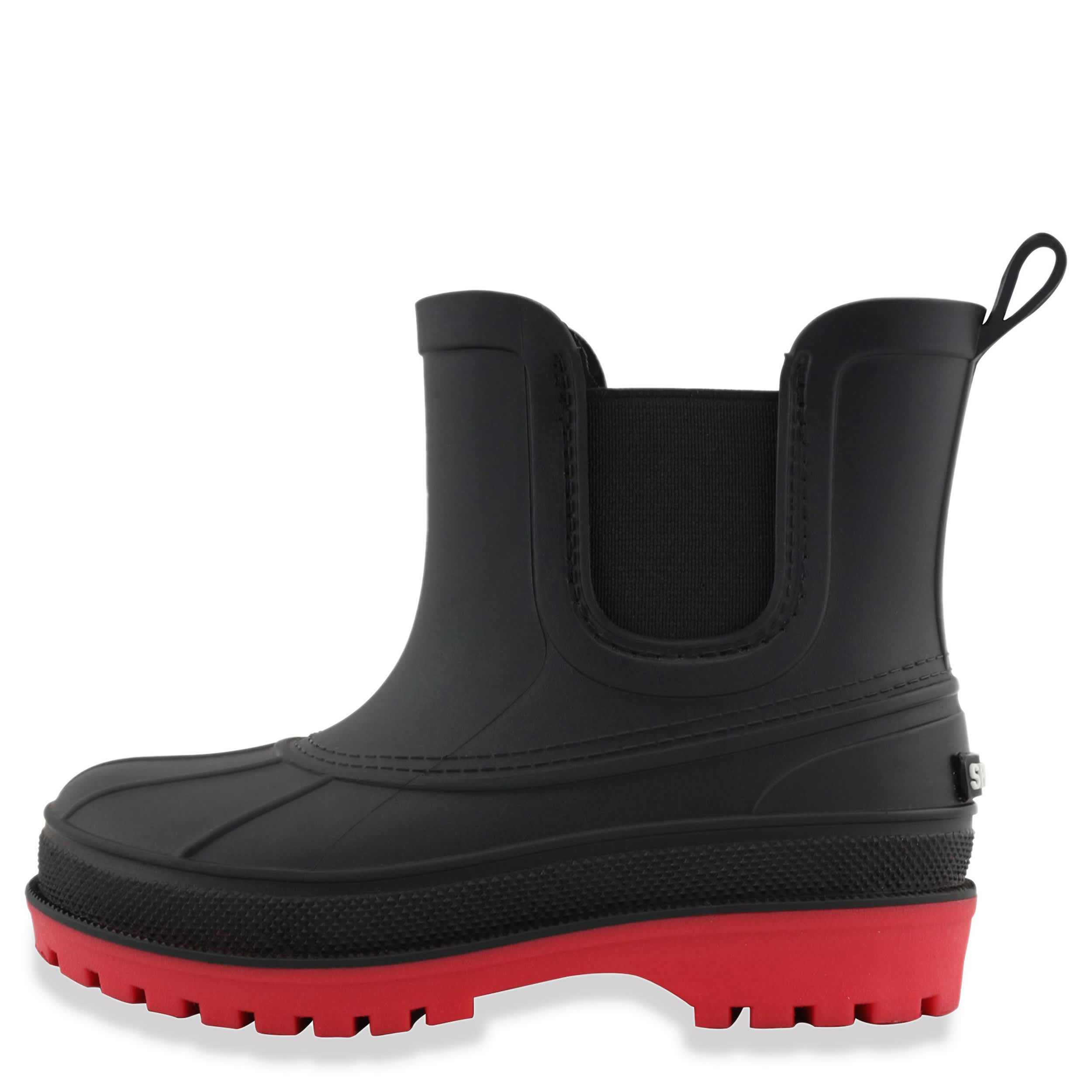 SPERRY-BOYS TODDLER CHELSEA RAIN BOOT-BLACK & RED