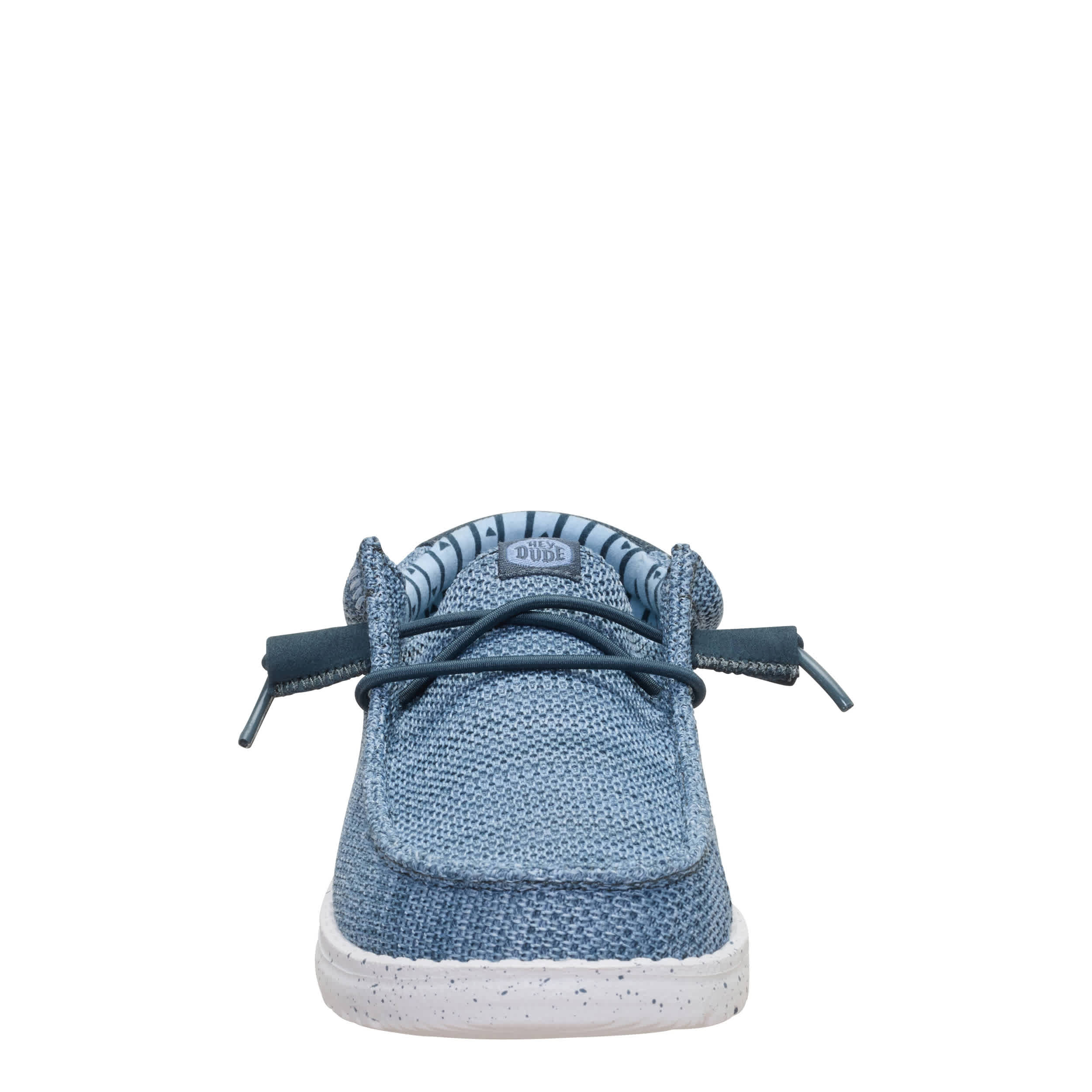 HEYDUDE-BOYS LITTLE-BIG KID WALLY STRETCH SOX SLIP ON SNEAKER-GREY & 