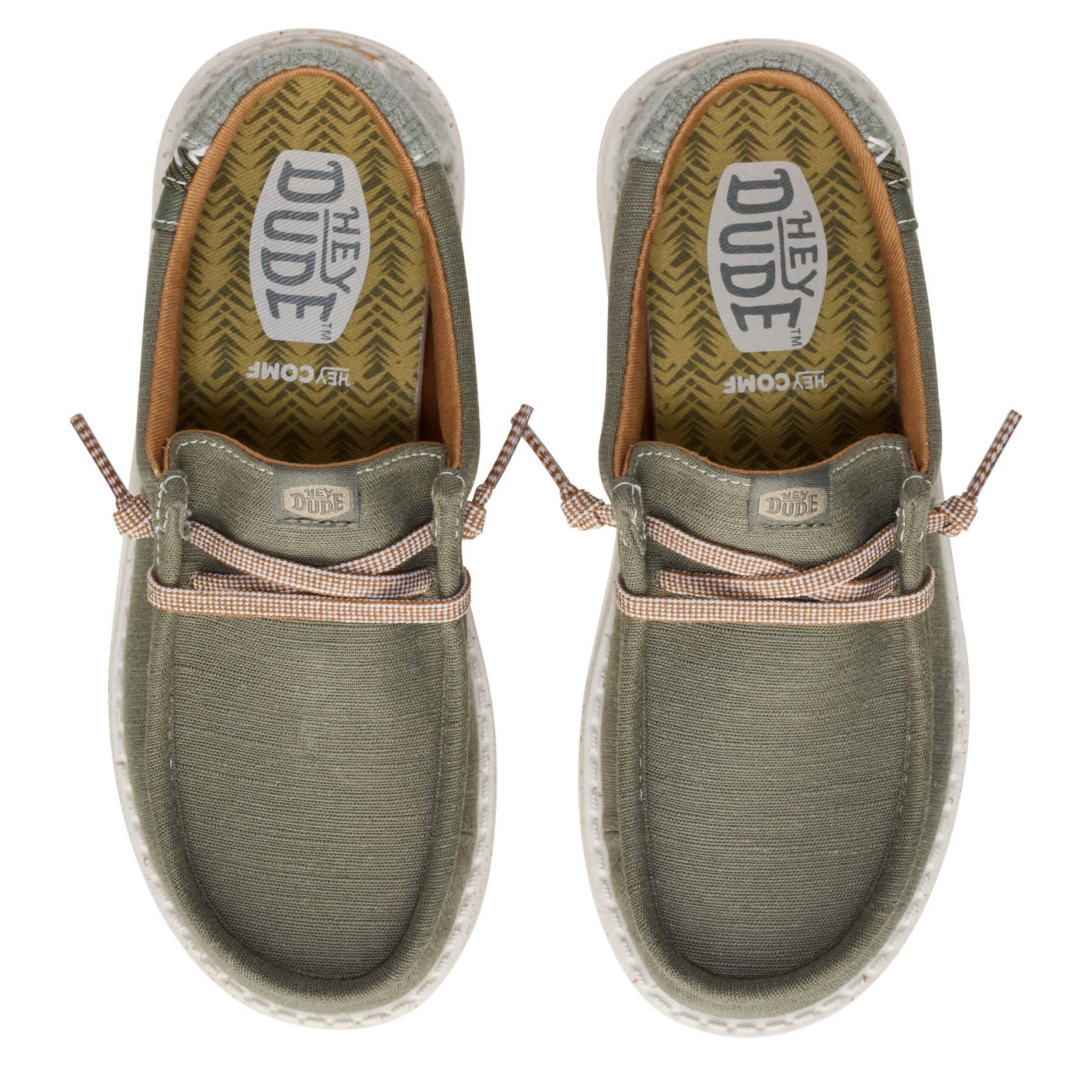 HEYDUDE-BOYS LITTLE-BIG KID WALLY BREAK SLIP ON SNEAKER-GREEN & 