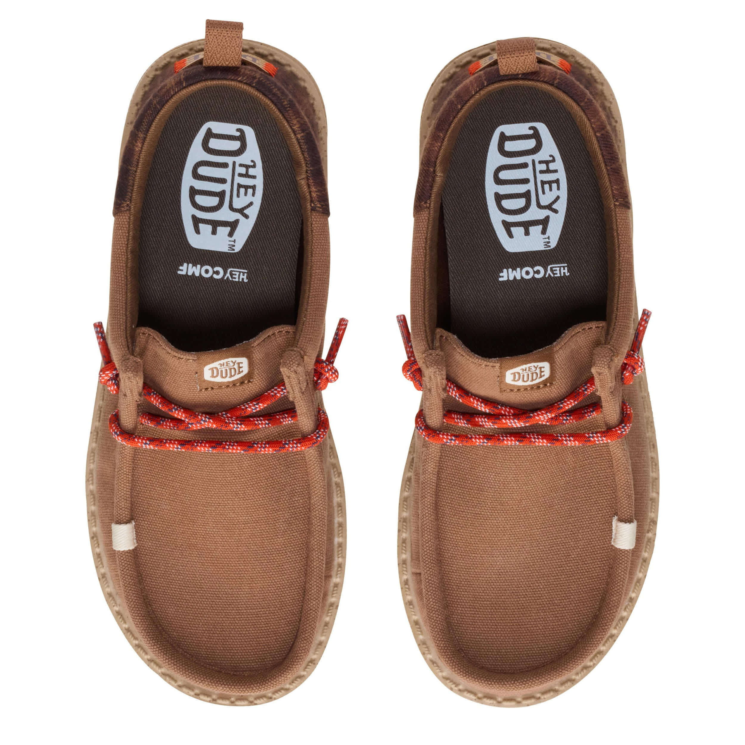HEYDUDE-BOYS LITTLE-BIG KID WALLY FUNK SLIP ON SNEAKER-BROWN & 