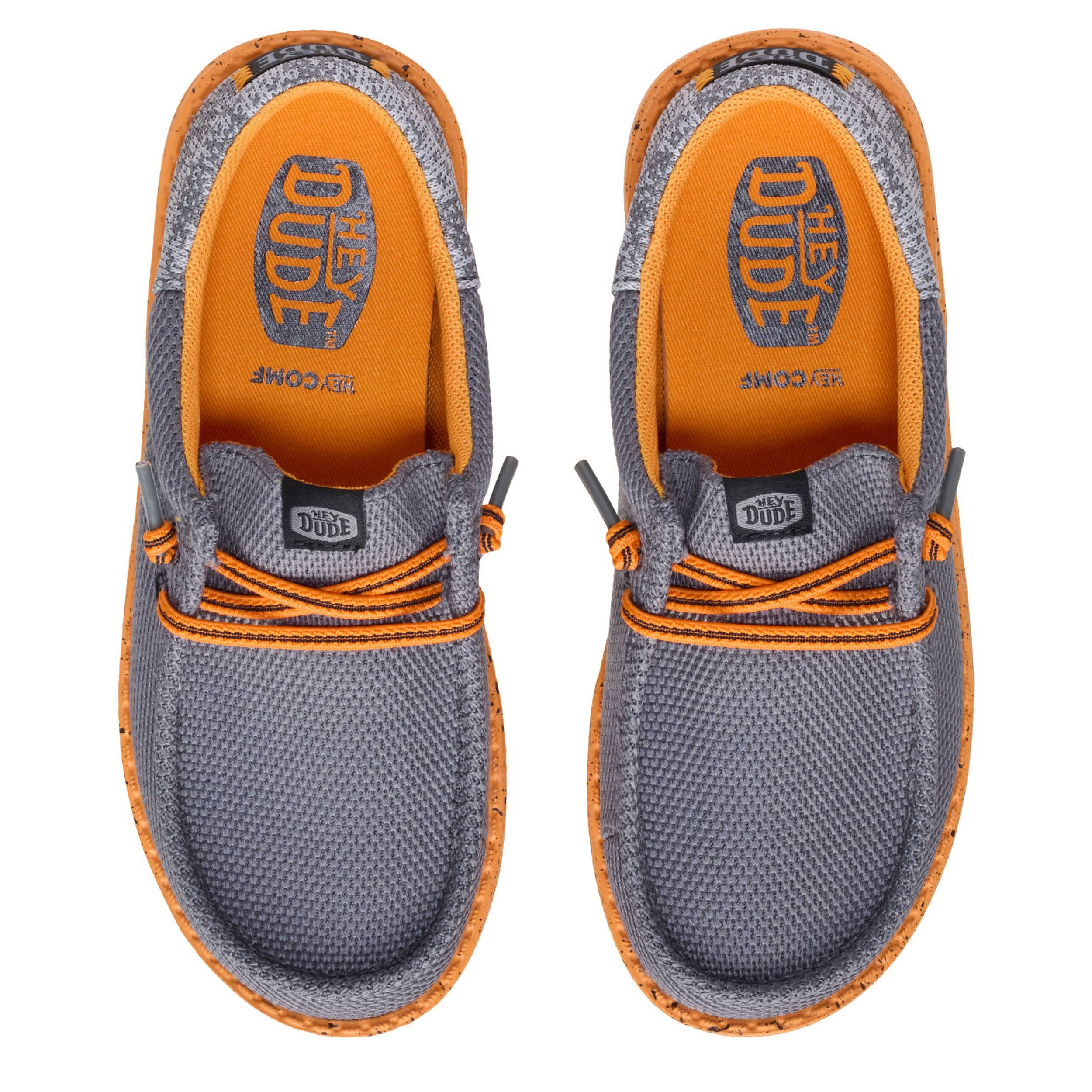 HEYDUDE-BOYS LITTLE-BIG KID WALLY FUNK SLIP ON SNEAKER-GREY & 