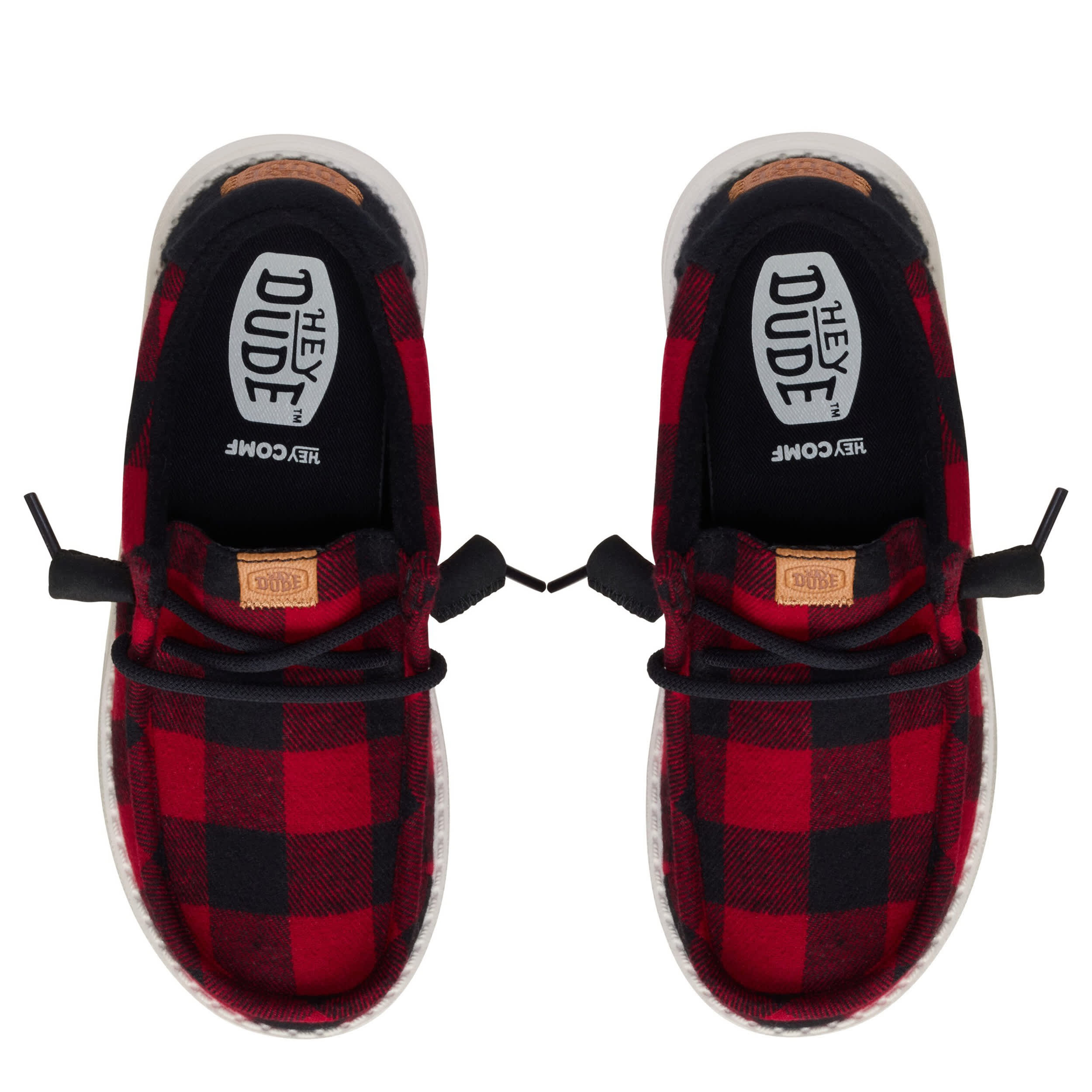 HEYDUDE-BOYS LITTLE-BIG KID WALLY SLIP ON SNEAKER-RED & 