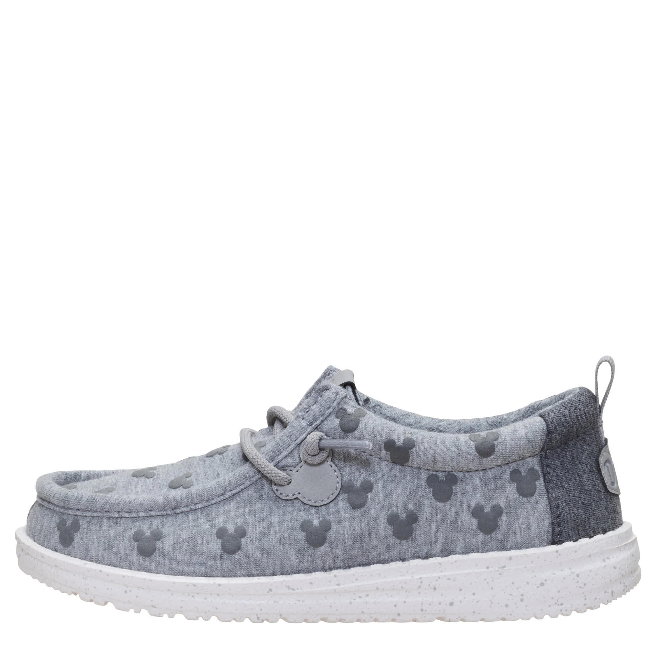HEYDUDE-BOYS LITTLE-BIG KID WALLY MICKEY SLIP ON SNEAKER-GREY & 