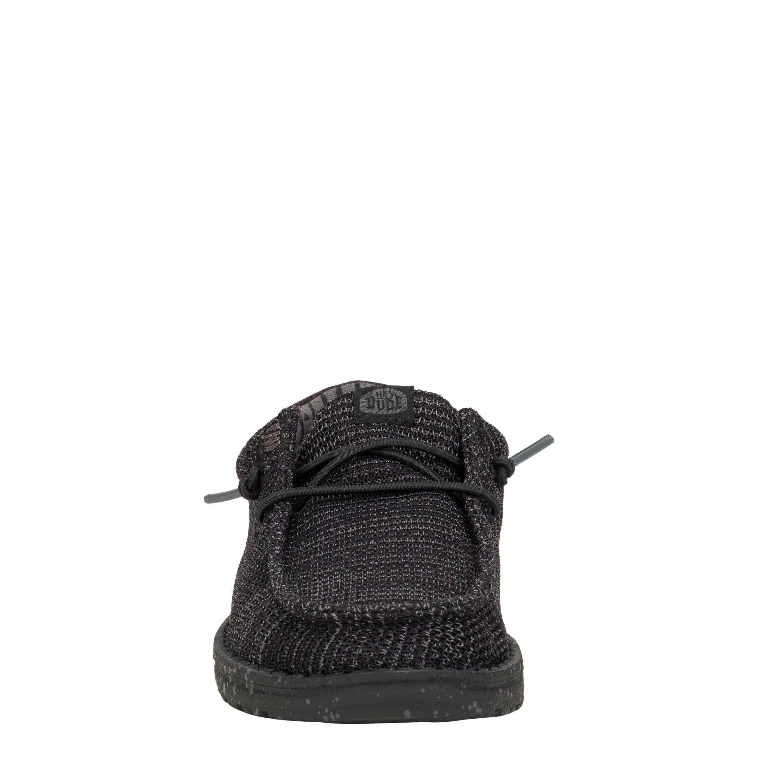 HEYDUDE-BOYS LITTLE-BIG KID WALLY STRETCH SOX SLIP ON SNEAKER-BLACK & 