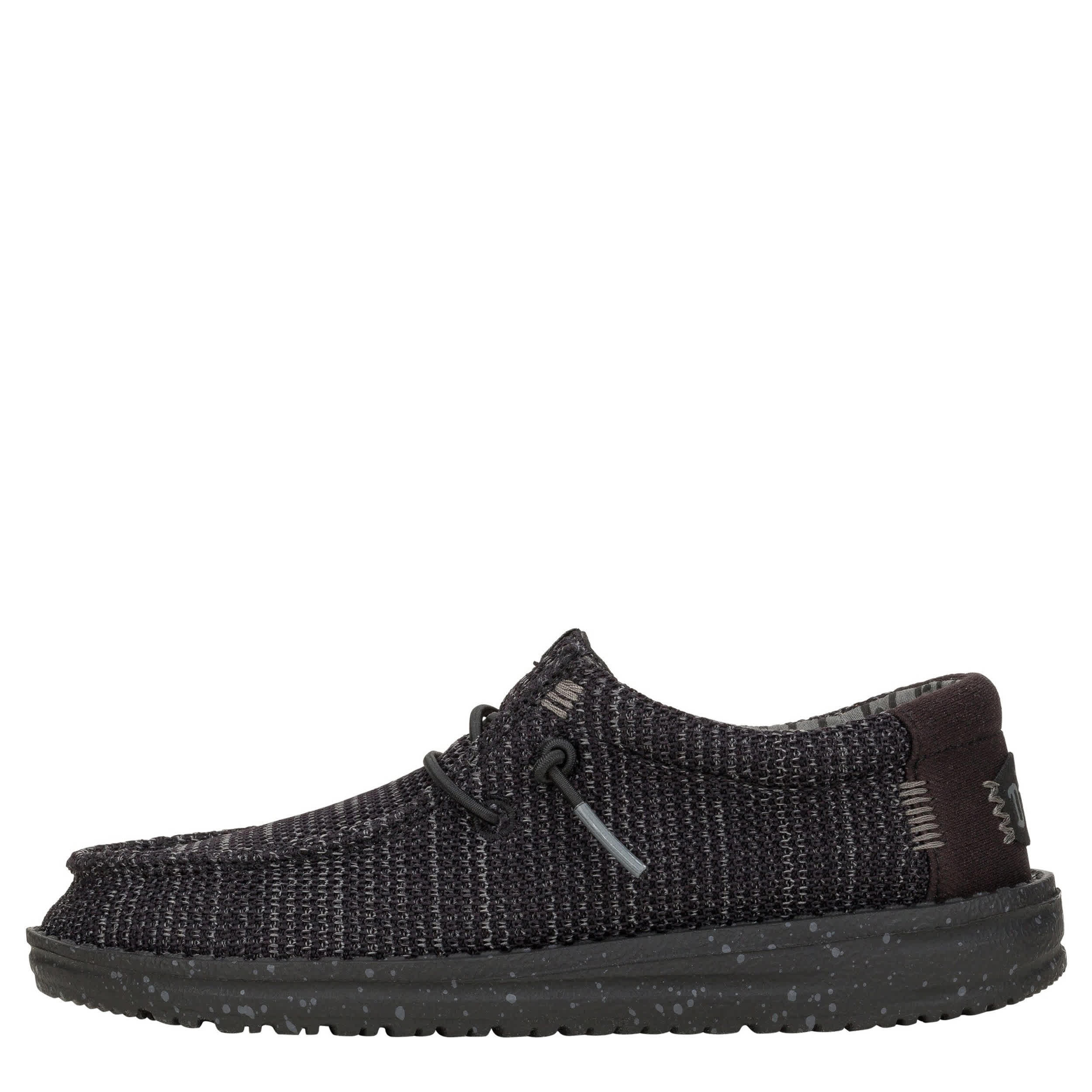 HEYDUDE-BOYS LITTLE-BIG KID WALLY STRETCH SOX SLIP ON SNEAKER-BLACK & 