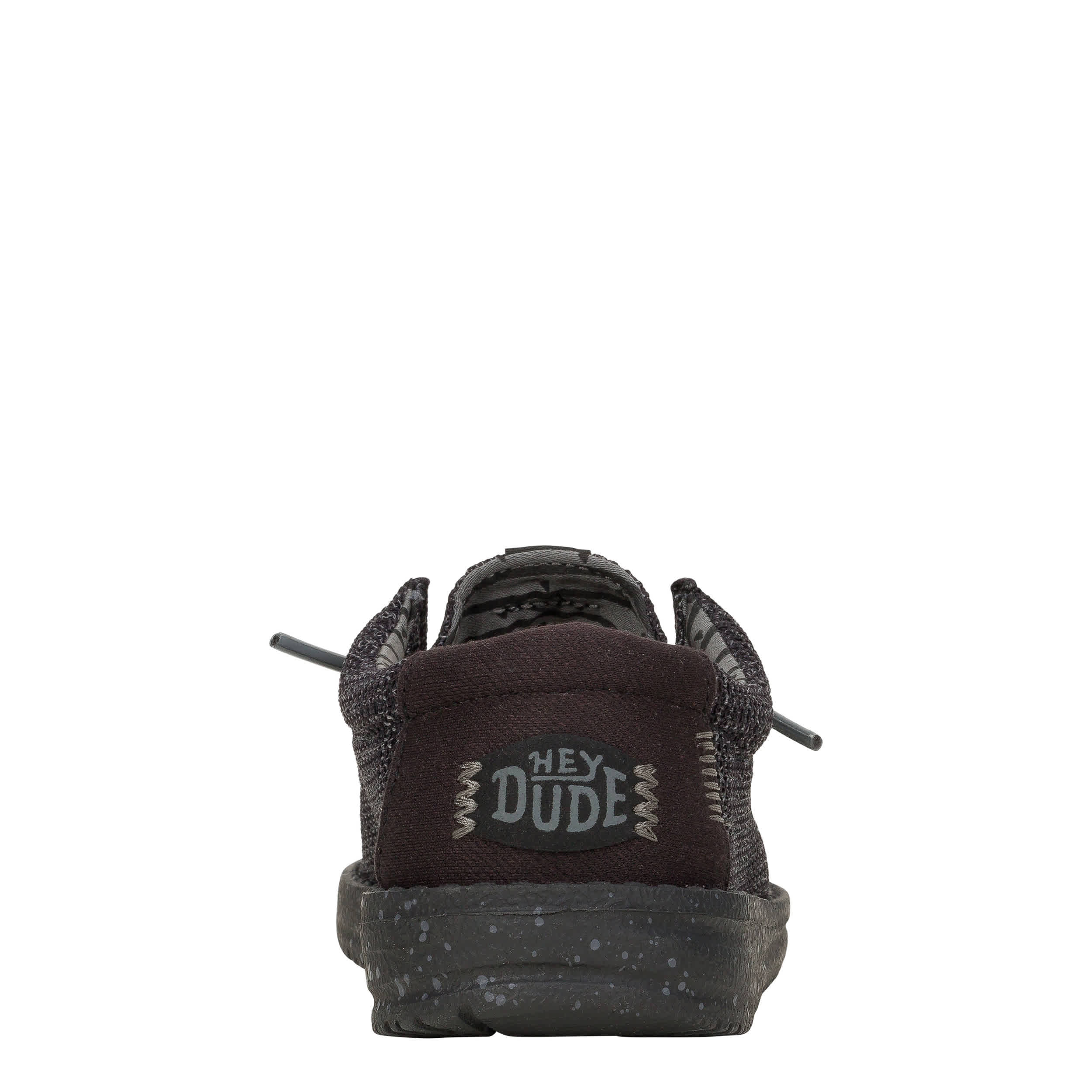 HEYDUDE-BOYS LITTLE-BIG KID WALLY STRETCH SOX SLIP ON SNEAKER-BLACK & 