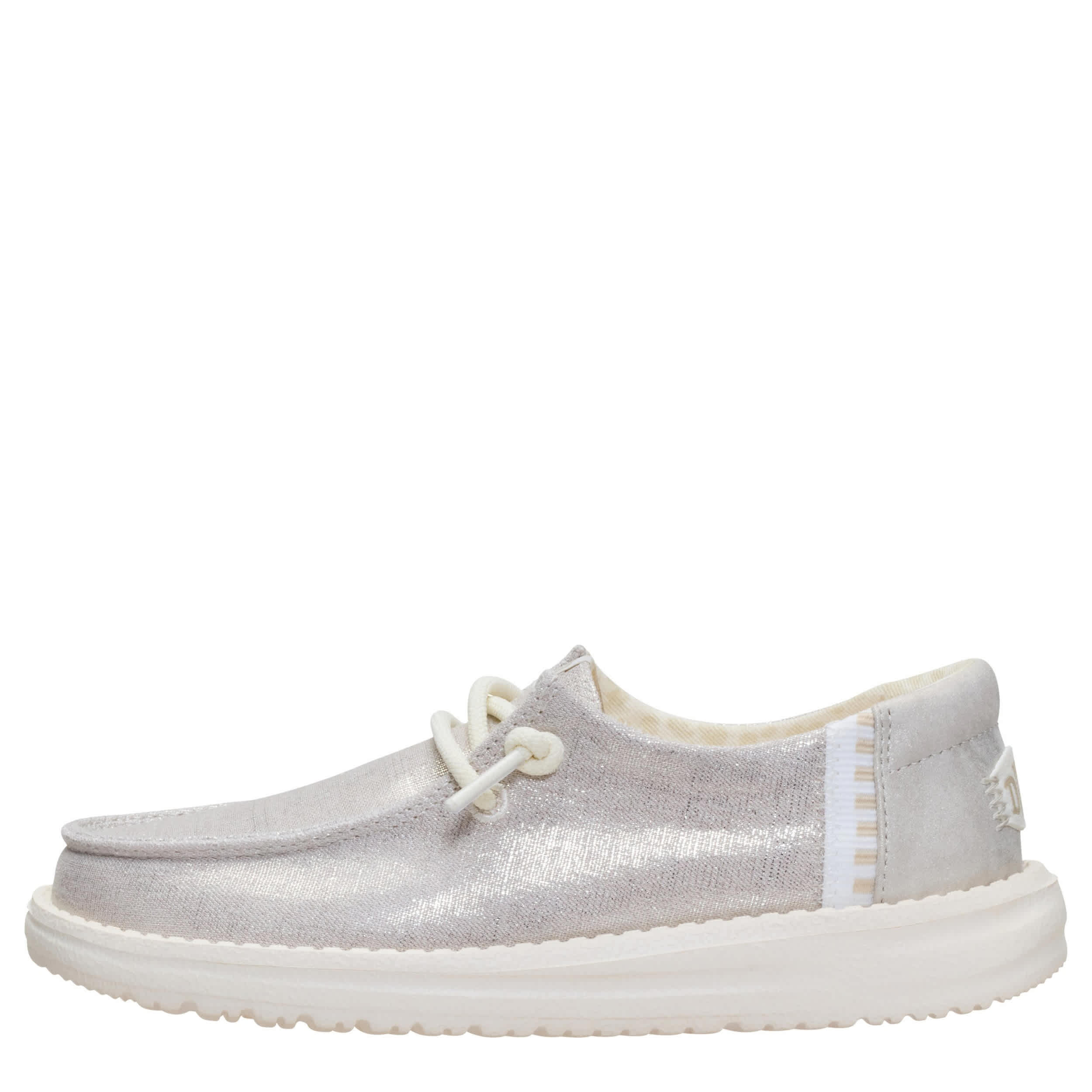 HEYDUDE-GIRLS LITTLE-BIG KID WENDY SLIP ON SNEAKER-GREY & 