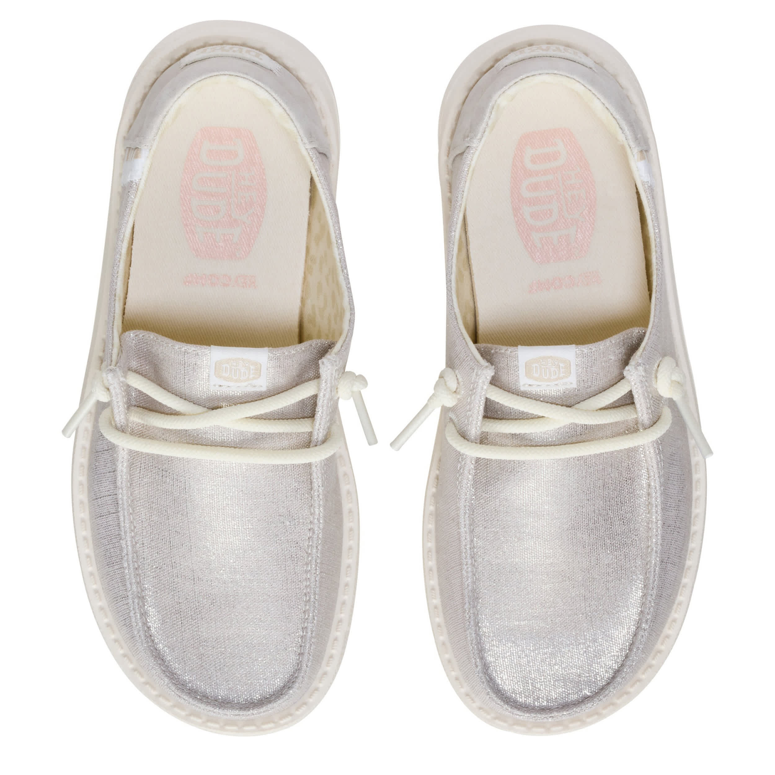 HEYDUDE-GIRLS LITTLE-BIG KID WENDY SLIP ON SNEAKER-GREY & 