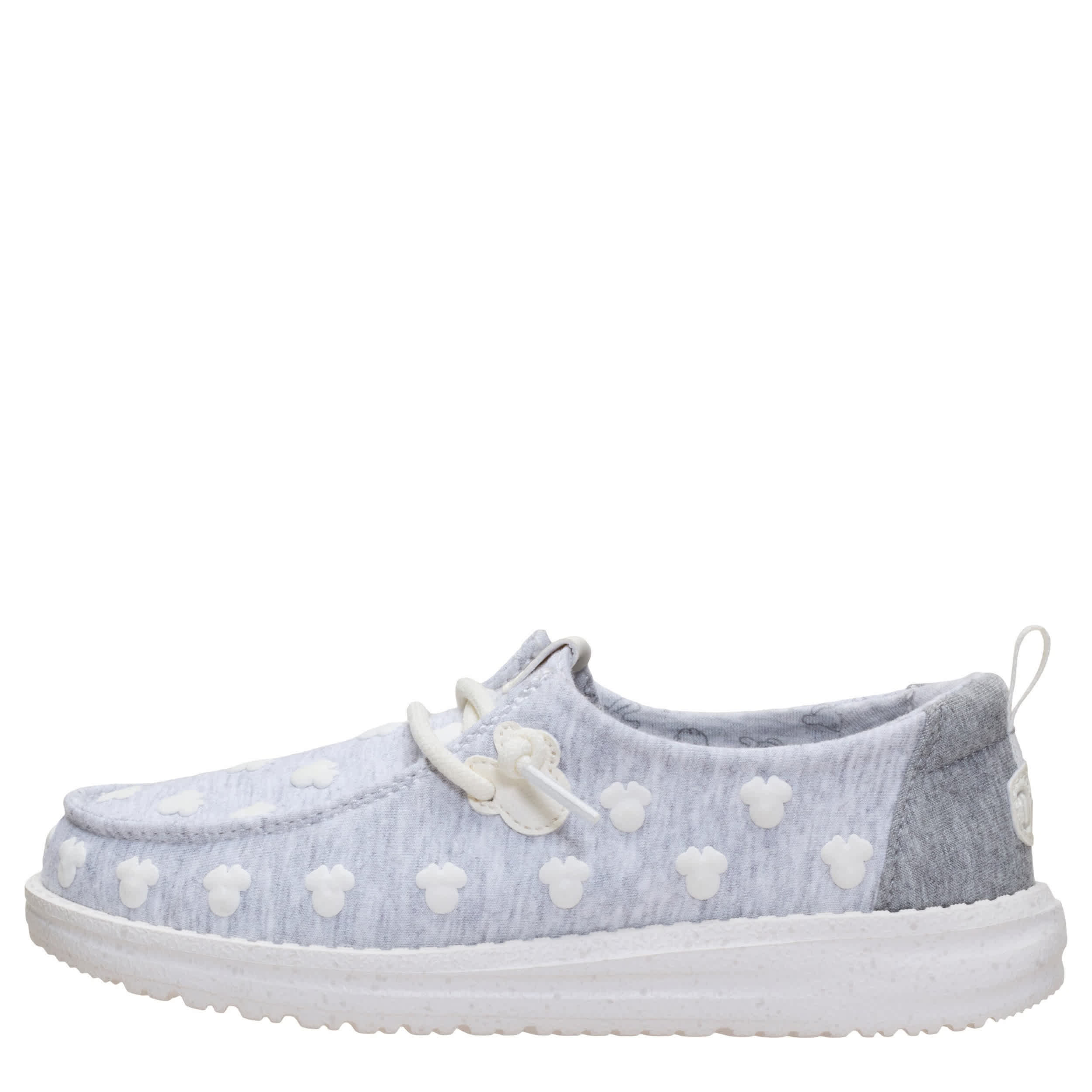 HEYDUDE-GIRLS LITTLE-BIG KID WENDY MINNIE SLIP ON SNEAKER-GREY & 