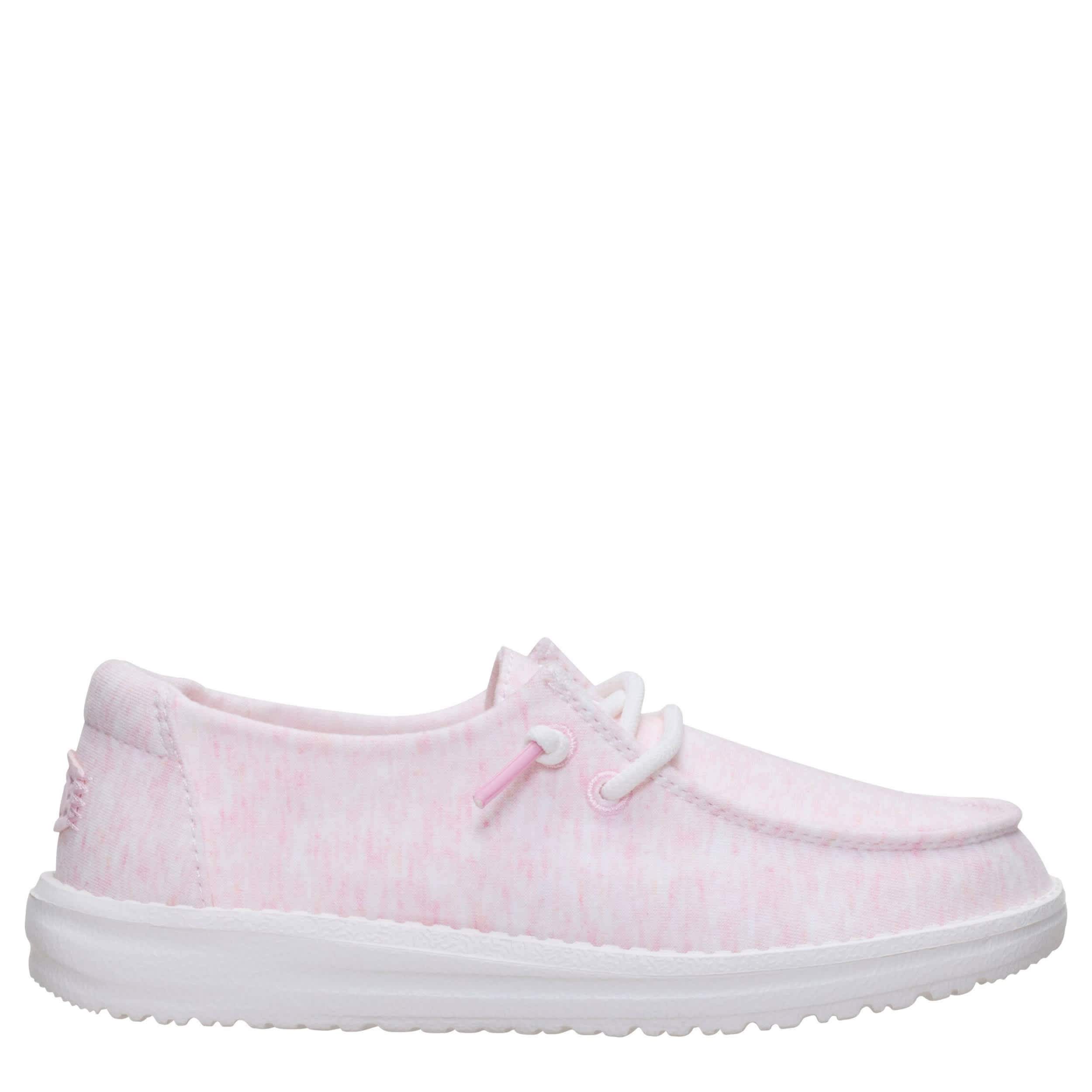 HEYDUDE-GIRLS LITTLE-BIG KID WENDY SLIP ON SNEAKER-PINK & 