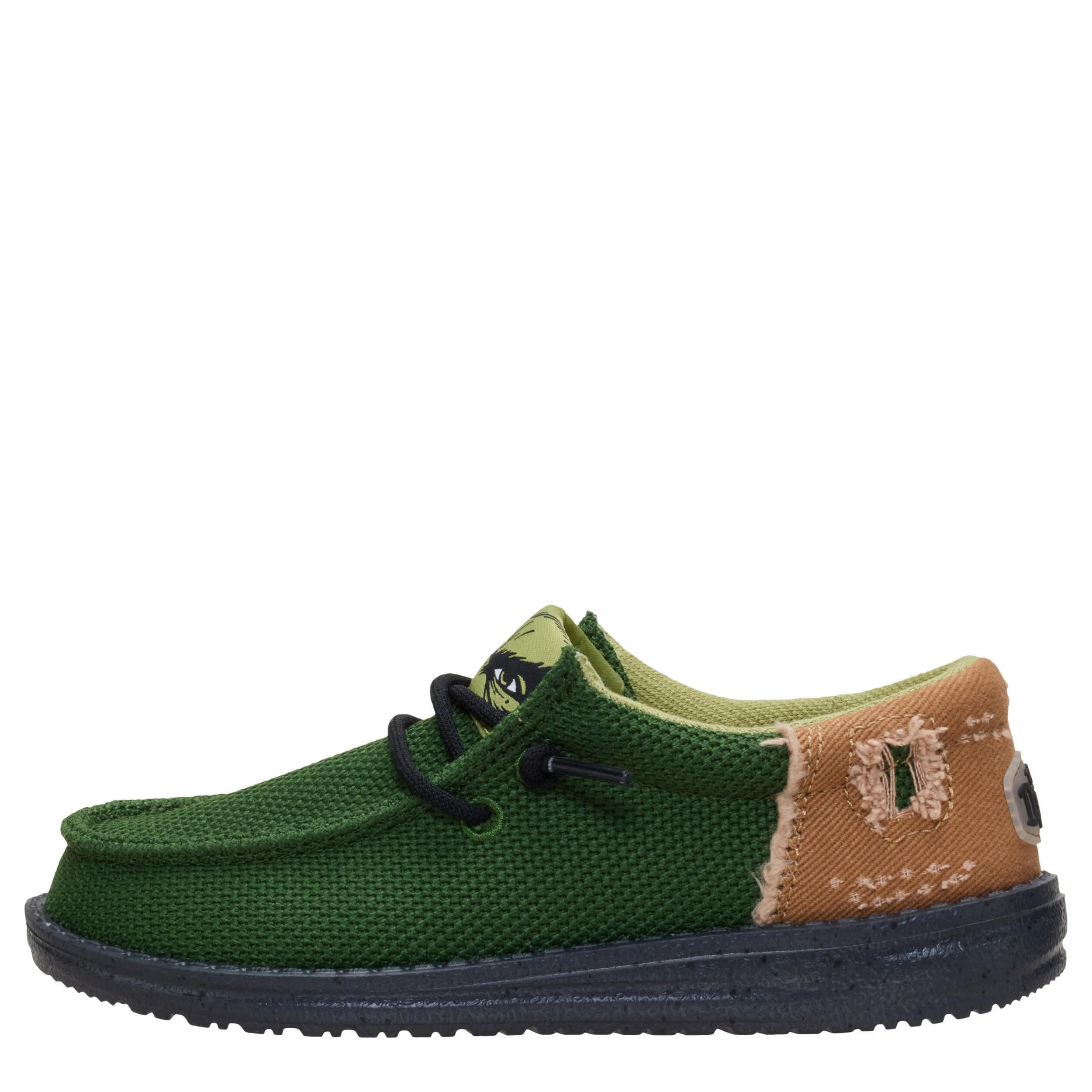 HEYDUDE-BOYS LITTLE-BIG KID WALLY HULK SLIP ON SNEAKER-GREEN & 