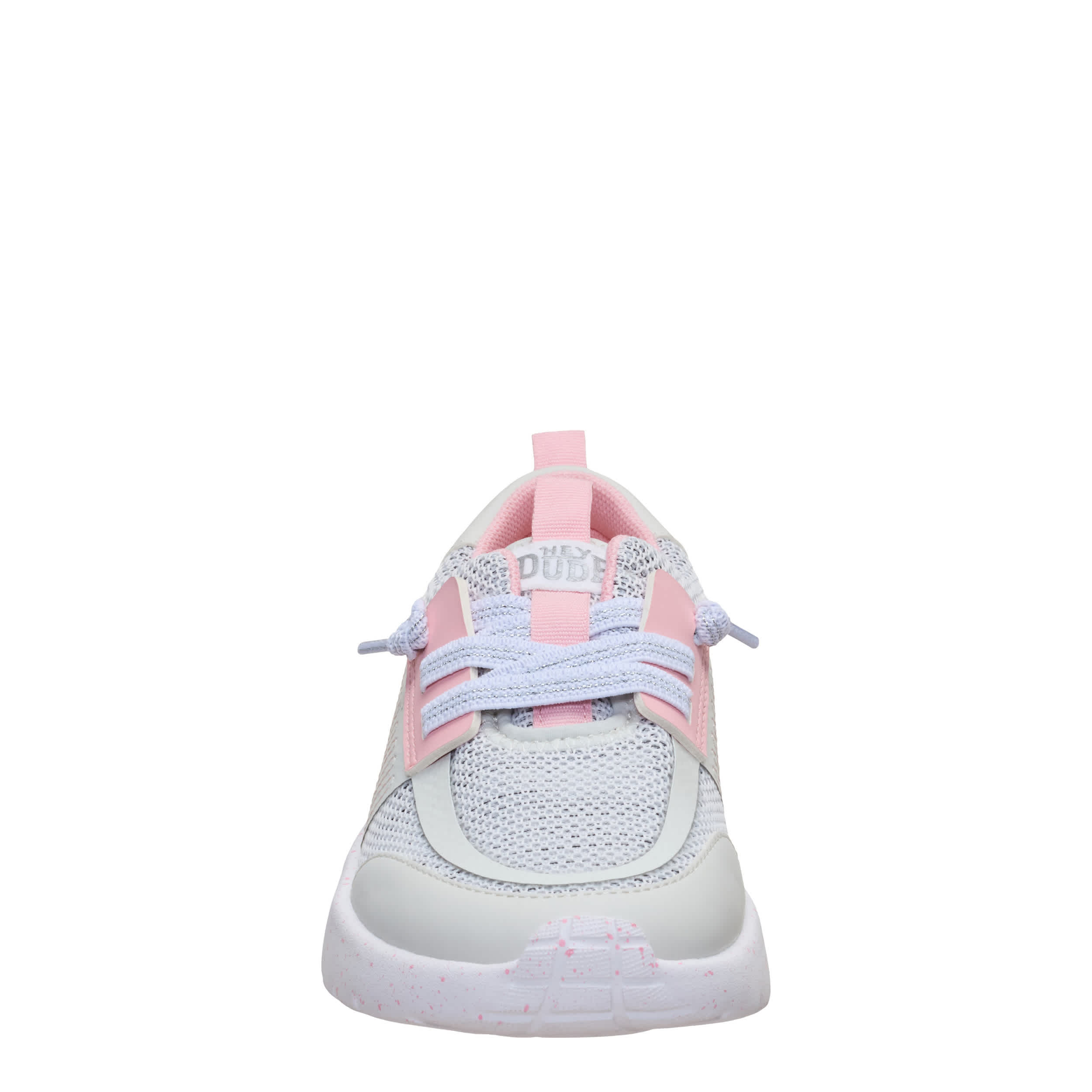 HEYDUDE-GIRLS LITTLE-BIG KID SIROCCO STRETCH SOX SLIP ON SNEAKER-GREY & 