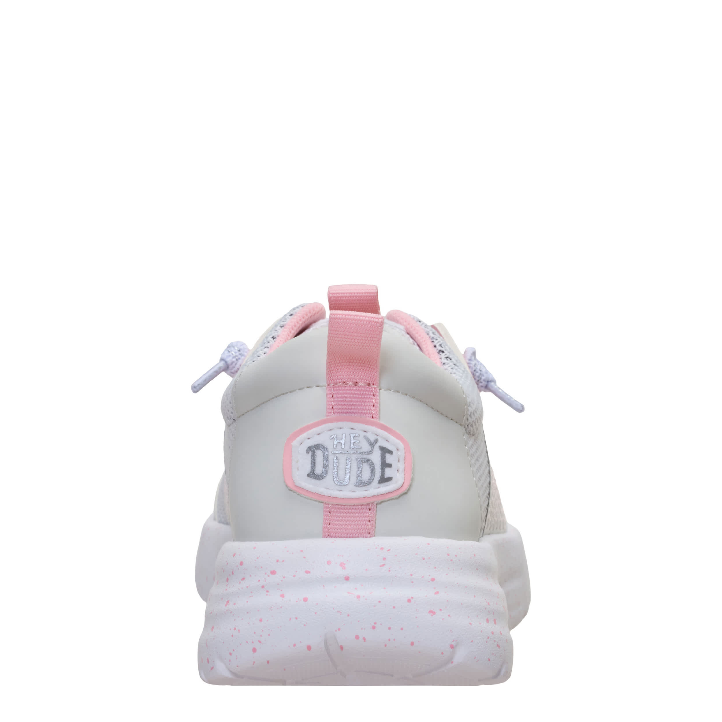 HEYDUDE-GIRLS LITTLE-BIG KID SIROCCO STRETCH SOX SLIP ON SNEAKER-GREY & 
