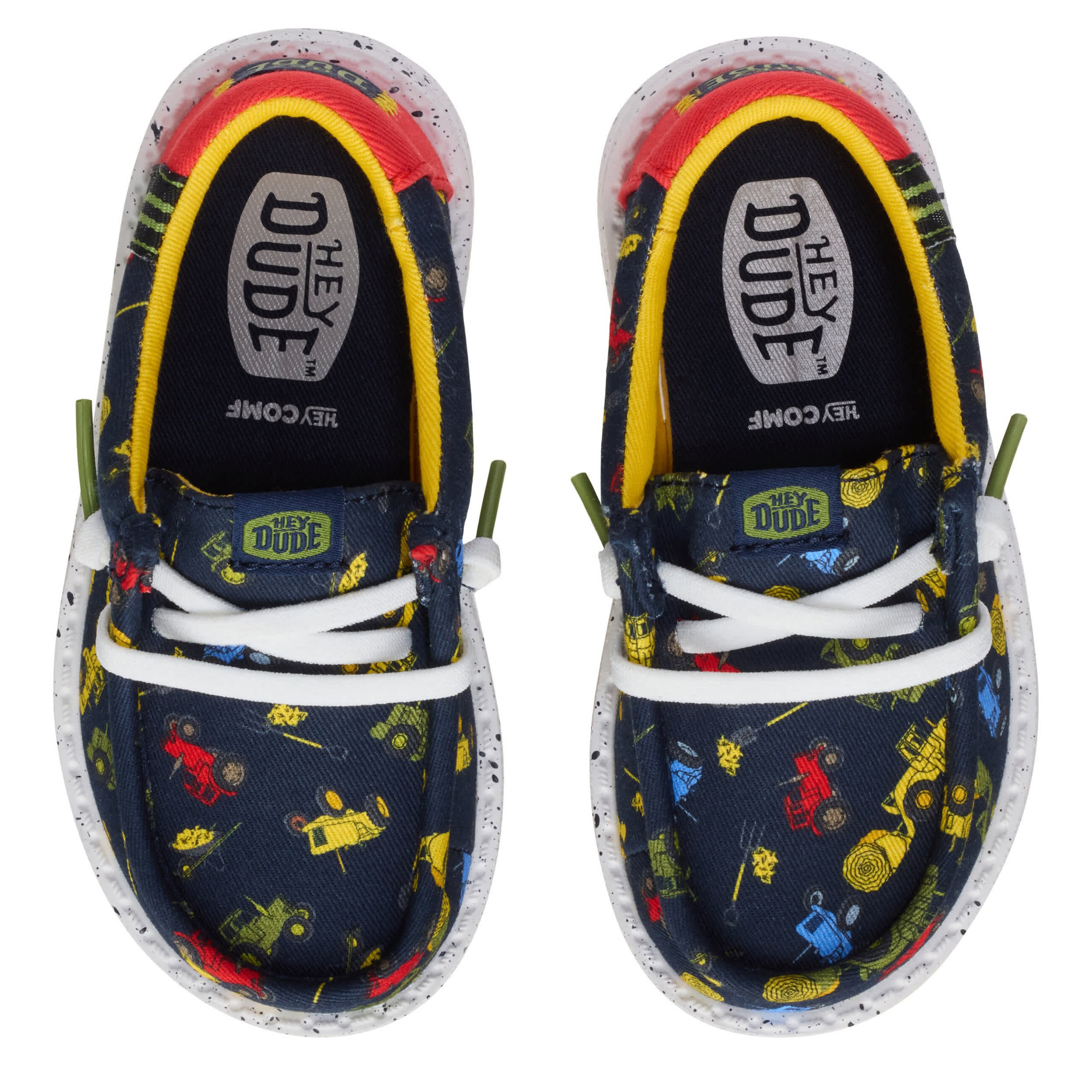 HEYDUDE-BOYS TODDLER WALLY SLIP ON SNEAKER-BLUE & 