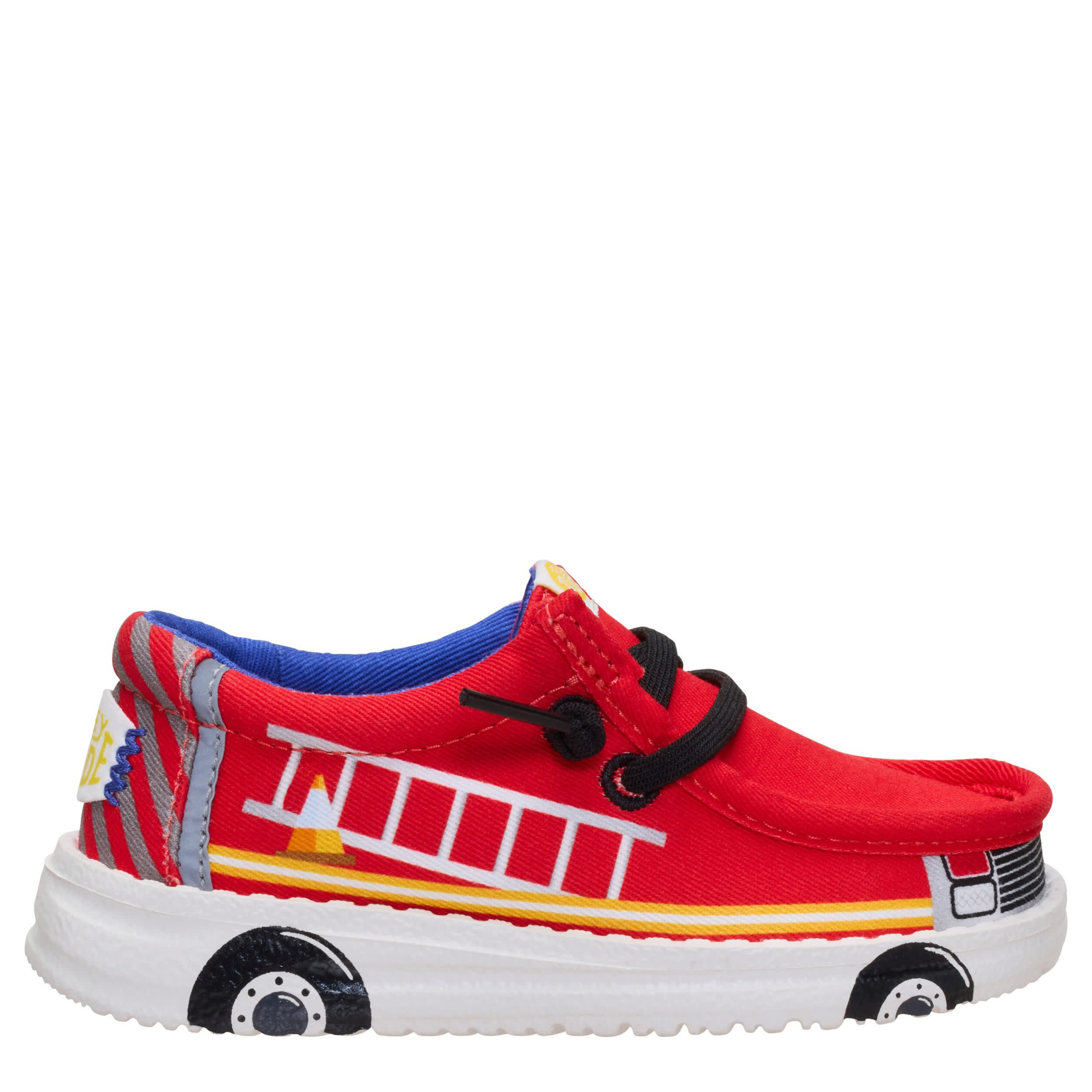 HEYDUDE-BOYS TODDLER WALLY SLIP ON SNEAKER-RED & 
