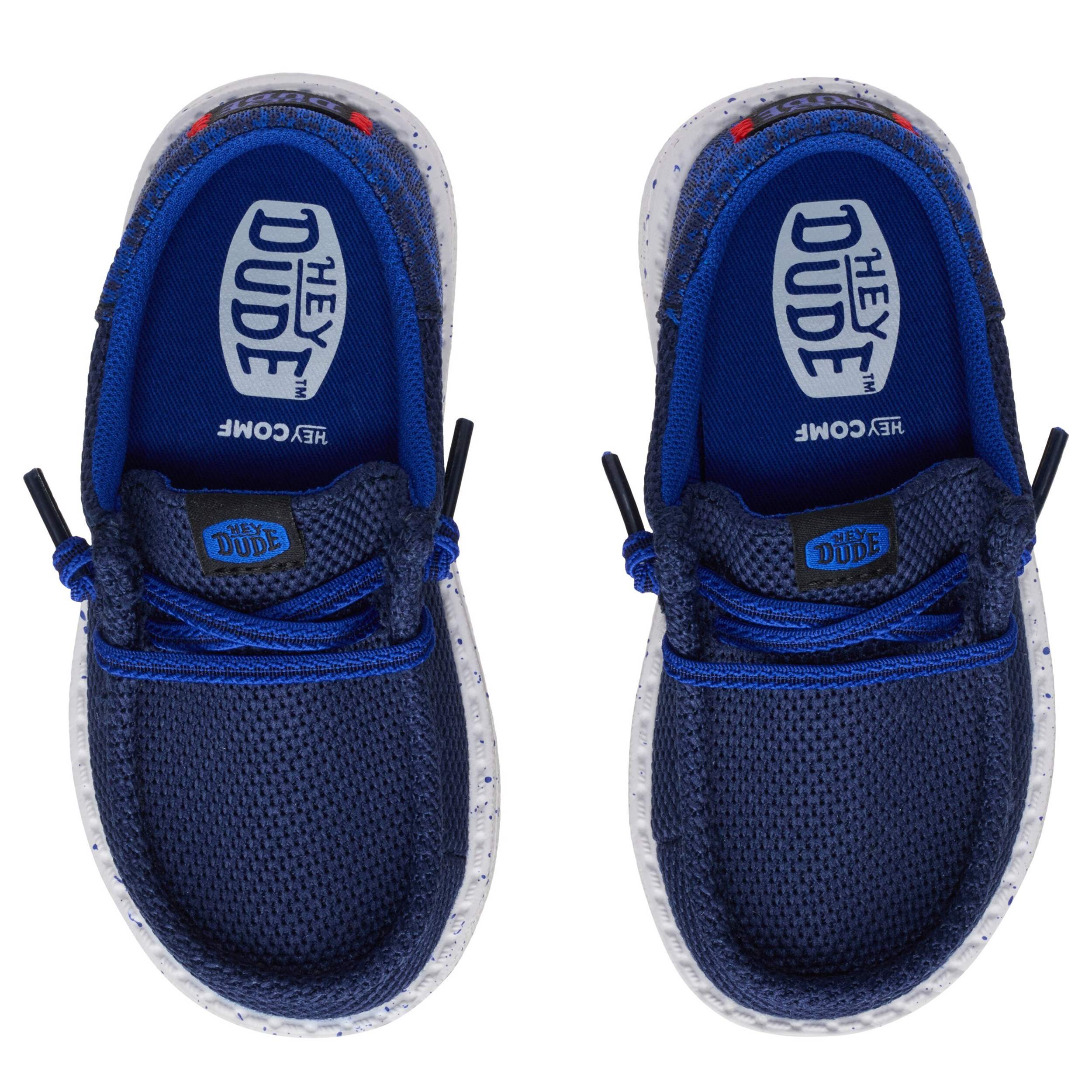 HEYDUDE-BOYS TODDLER WALLY FUNK SLIP ON SNEAKER-BLUE & 