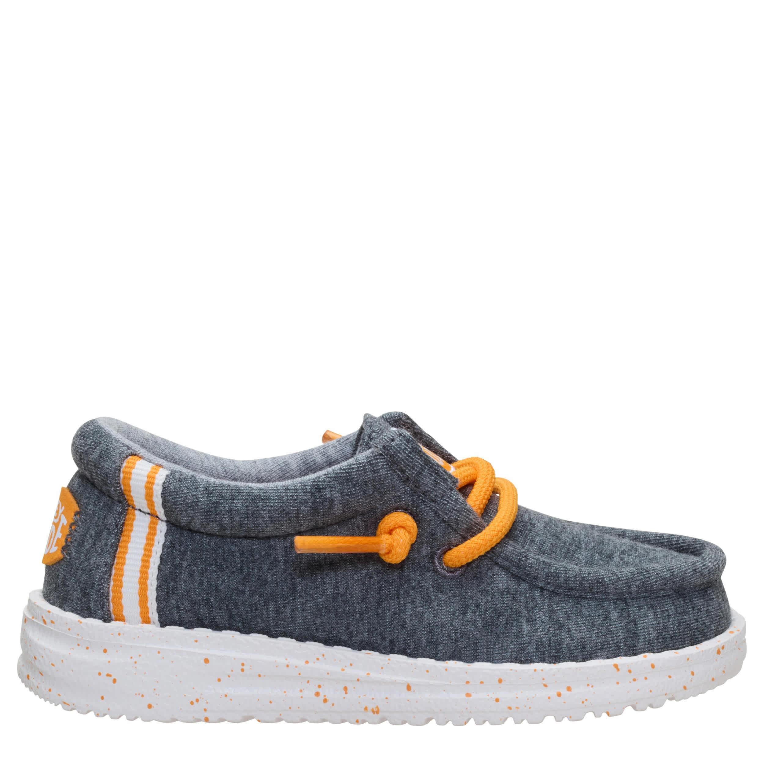 HEYDUDE-BOYS TODDLER WALLY SLIP ON SNEAKER-GREY & 