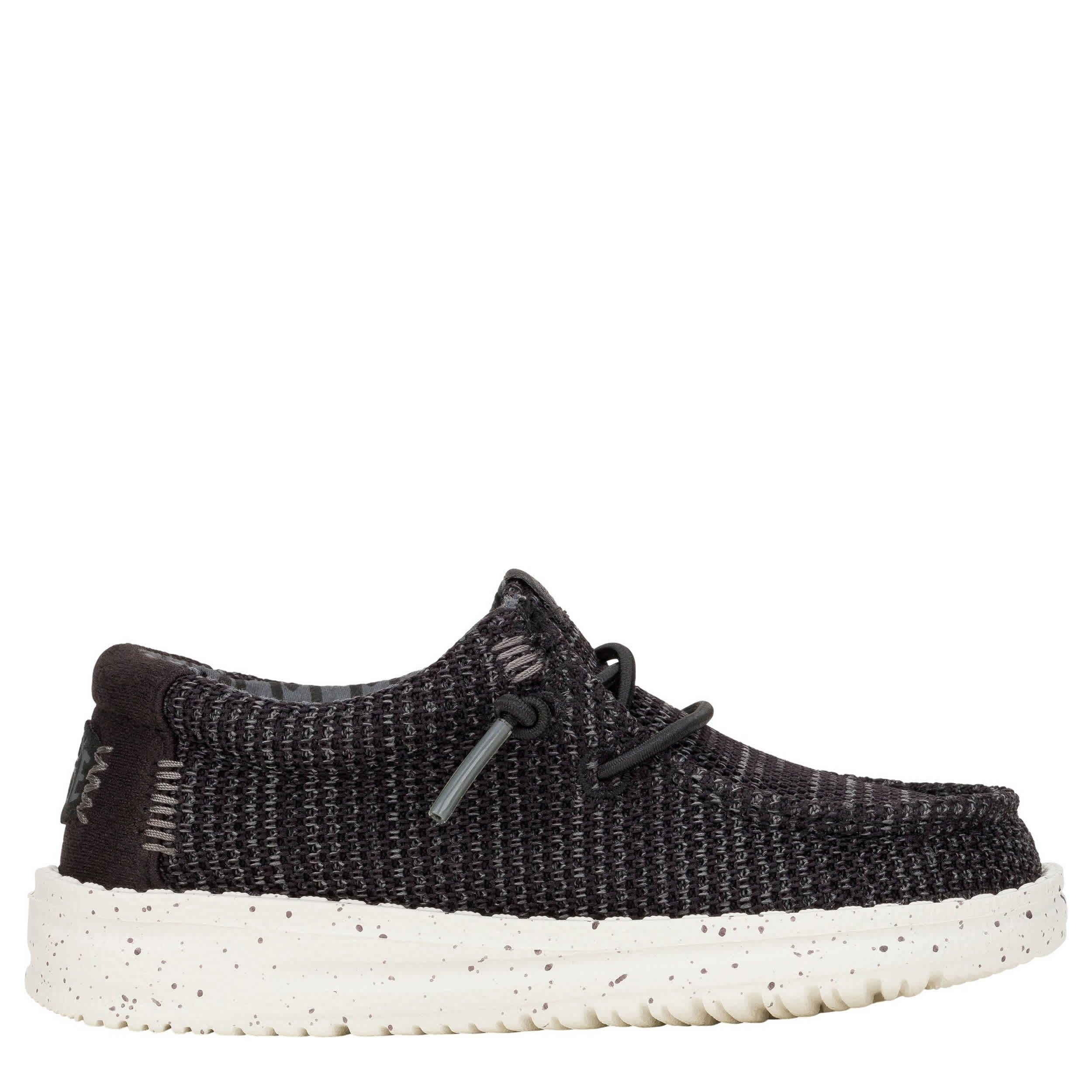 HEYDUDE-BOYS TODDLER WALLY SLIP ON SNEAKER-BLACK & 