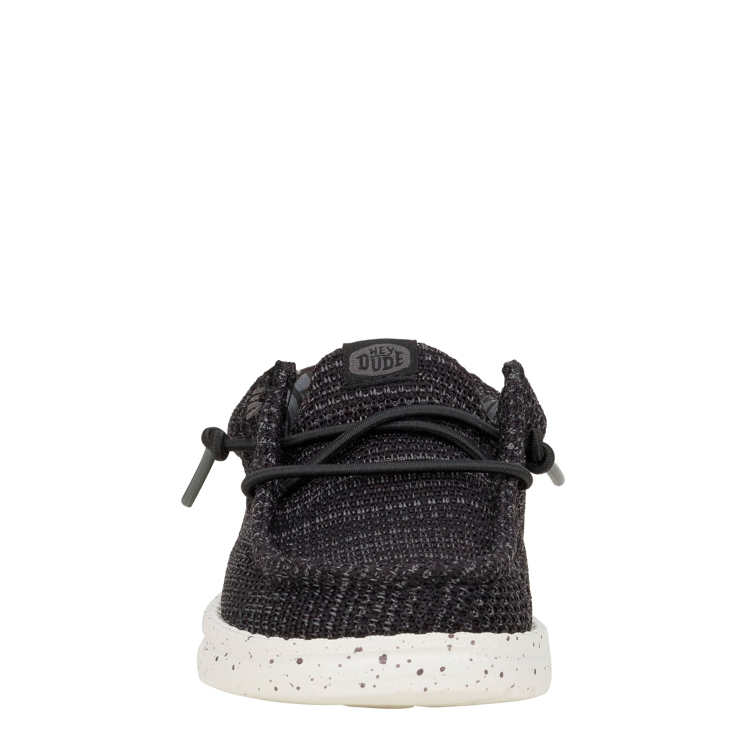 HEYDUDE-BOYS TODDLER WALLY SLIP ON SNEAKER-BLACK & 