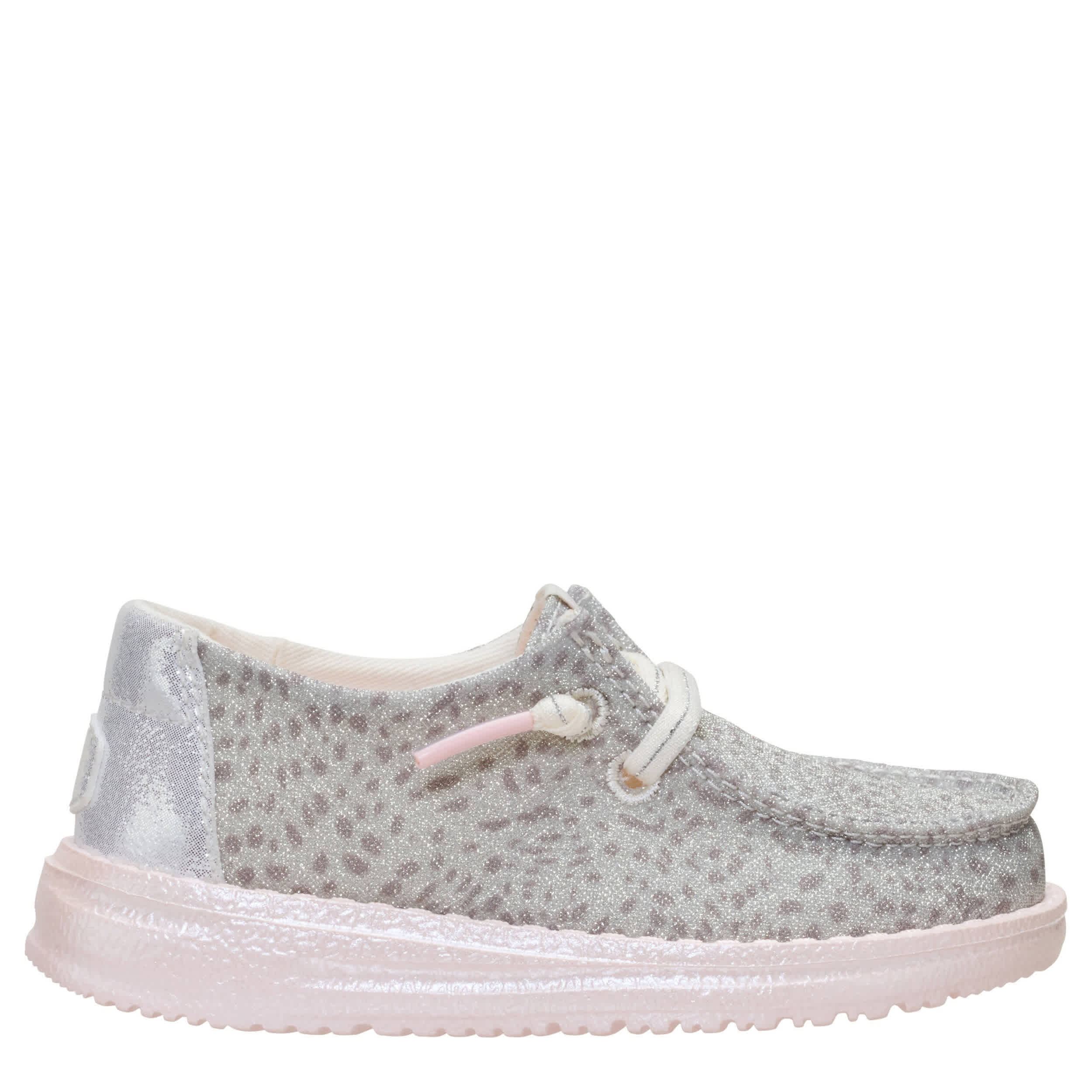 HEYDUDE-GIRLS TODDLER WENDY LUXE SLIP ON SNEAKER-PINK & 