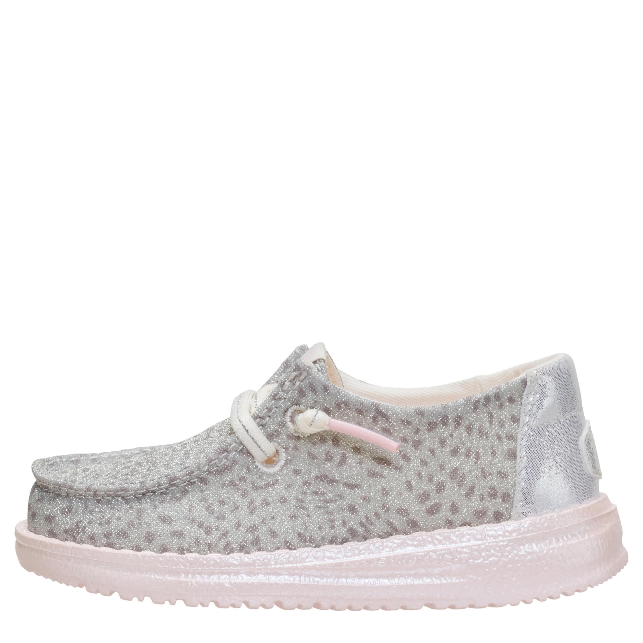 HEYDUDE-GIRLS TODDLER WENDY LUXE SLIP ON SNEAKER-PINK & 