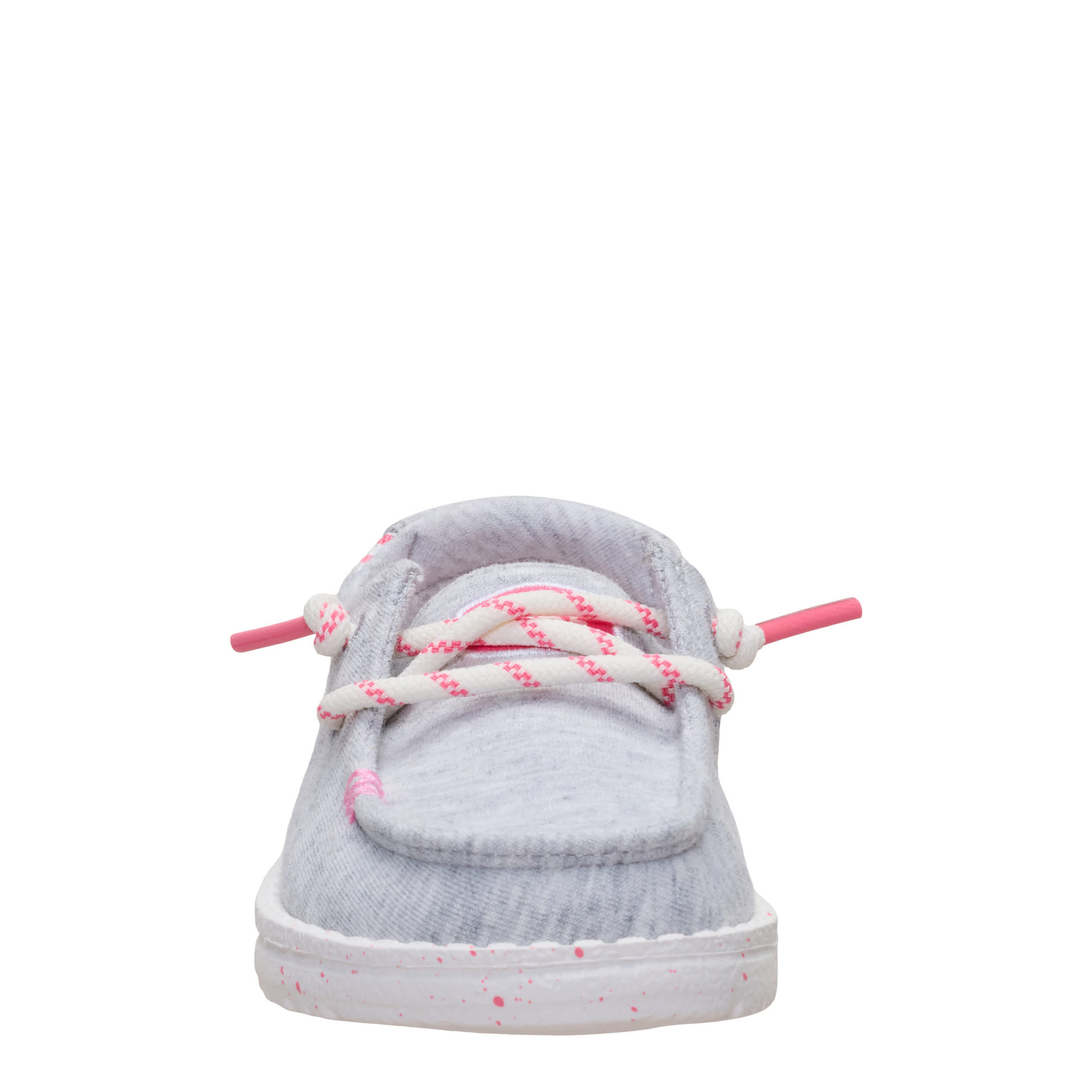 HEYDUDE-GIRLS TODDLER WENDY SLIP ON SNEAKER-GREY & 