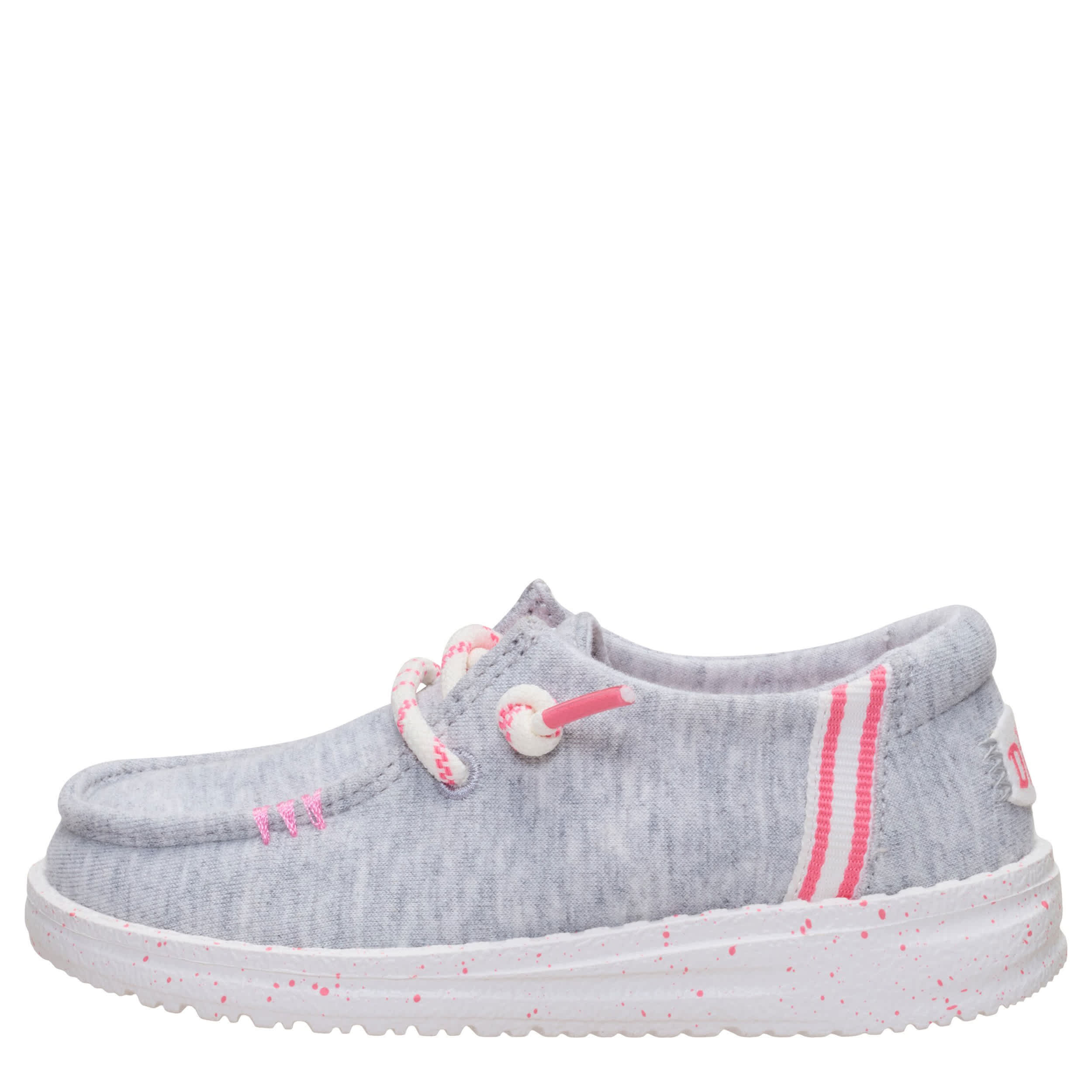 HEYDUDE-GIRLS TODDLER WENDY SLIP ON SNEAKER-GREY & 